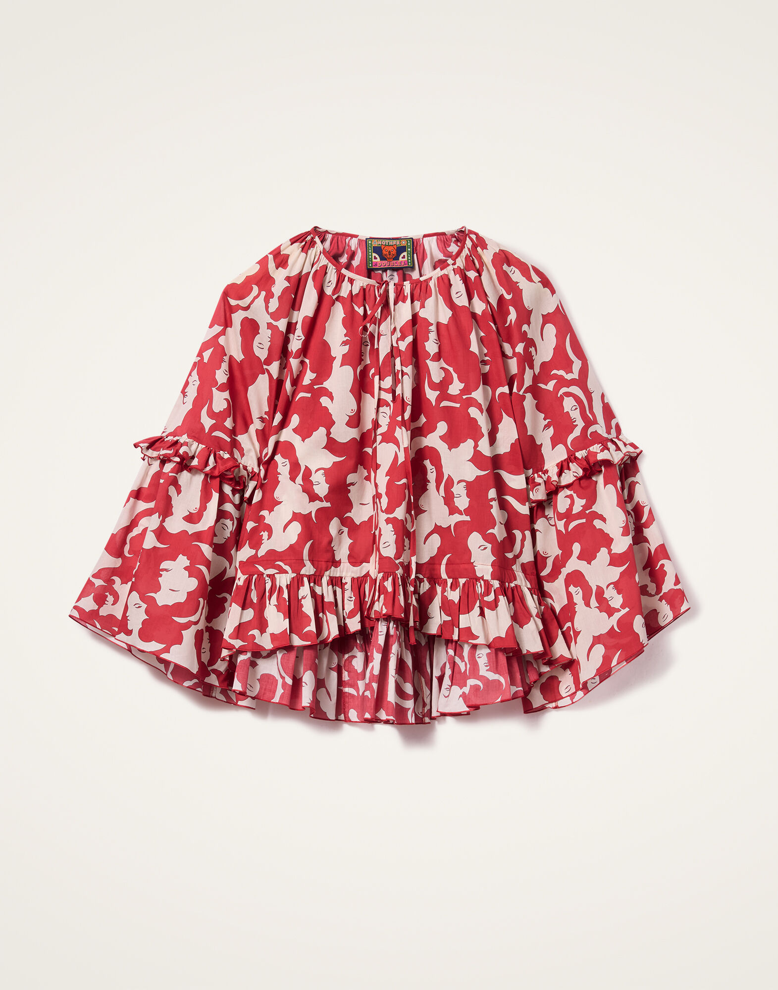 La DoubleJ Boho Blouse Mamma Red TOP0149COT003MAM01RE01