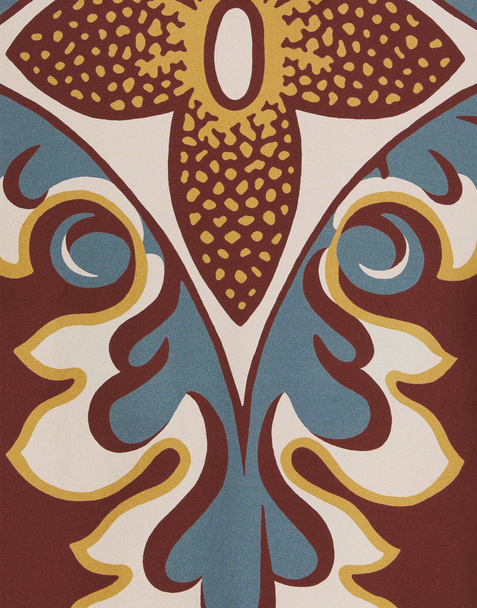 La DoubleJ Make An Exit Top Palazzo Plac&eacute;e Chocolate TOP0141SIL006PAL08BR07