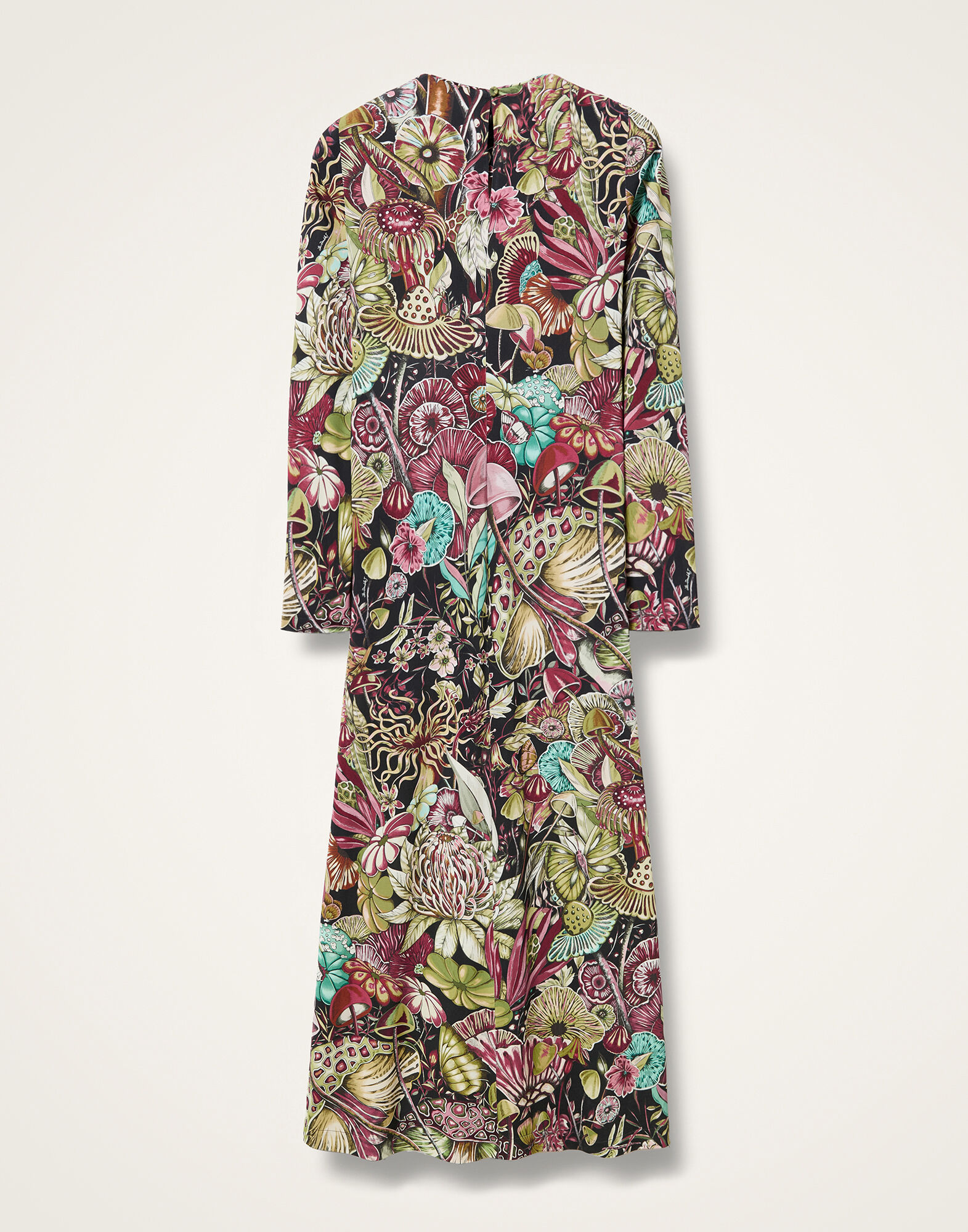 La DoubleJ Long Sleeve Swing Dress Fun-Gi Green DRE0831JER027FNG01GR02