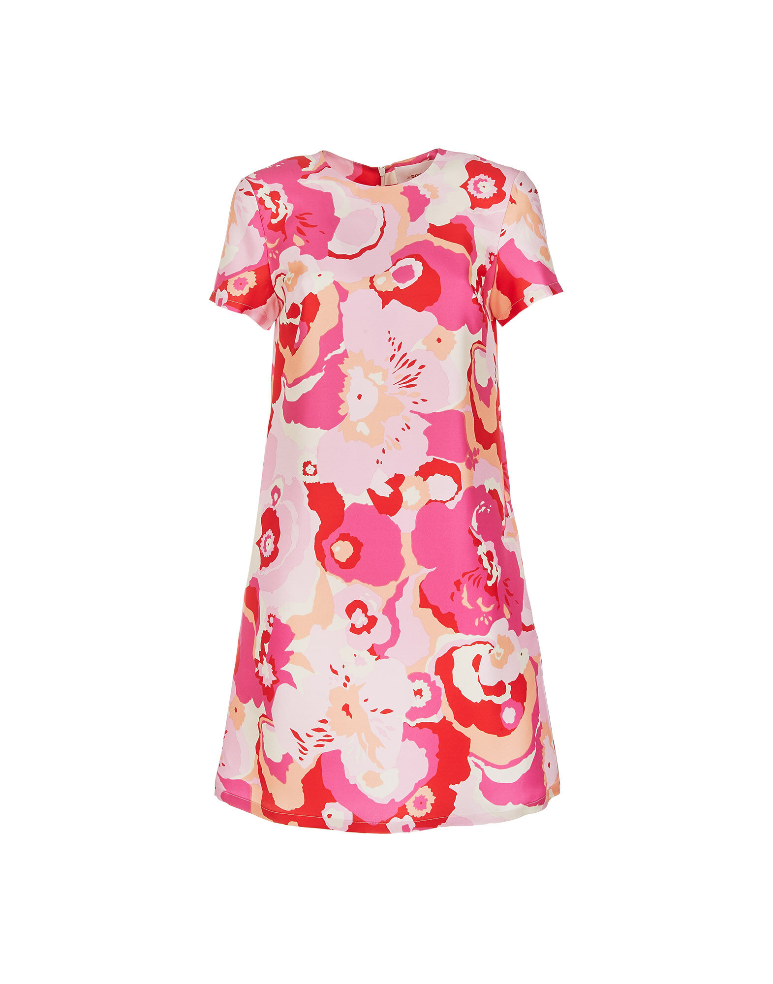 La DoubleJ Mini Swing Dress Peonia Rosa DRE0159SIL001PEO0002