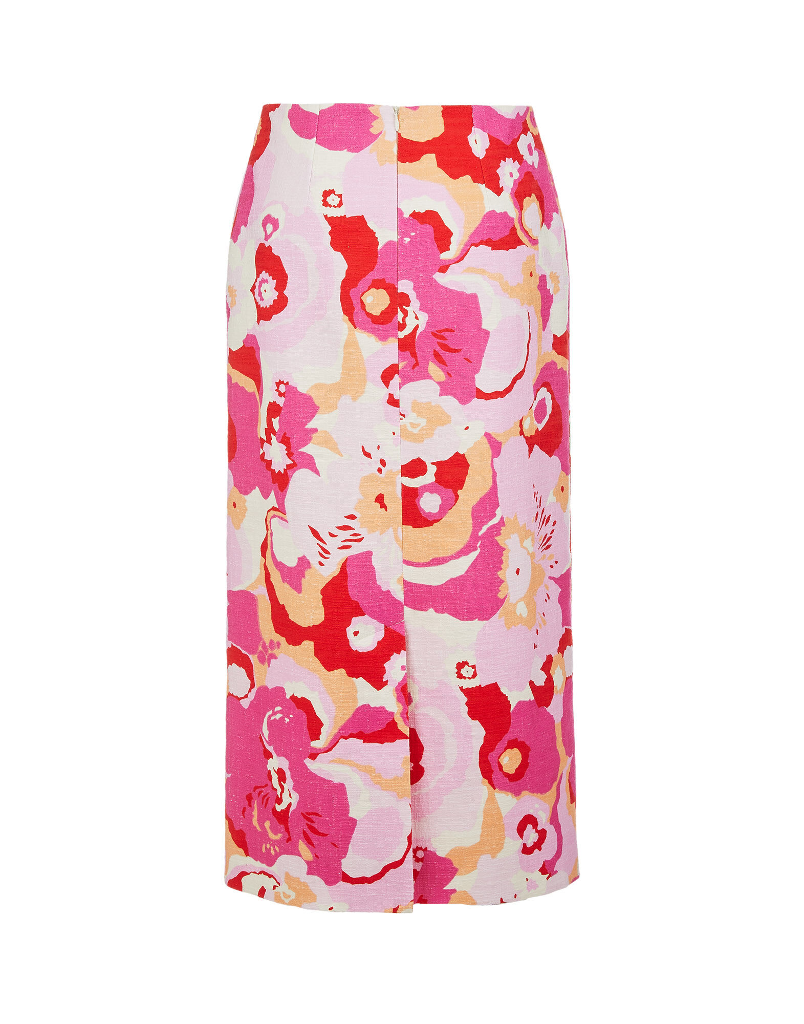 LaDoubleJ Pencil Skirt Peonia Rosa SKI0011COT005PEO0002