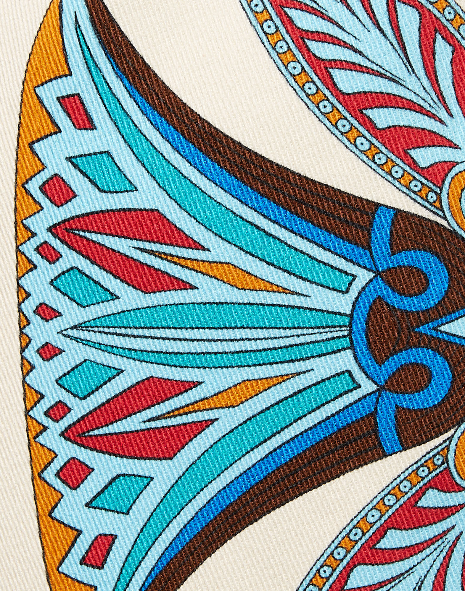 La DoubleJ Foulard Mini Skirt Lotus Plac&eacute;e Ivory SKI0092COT046LOT01WH04