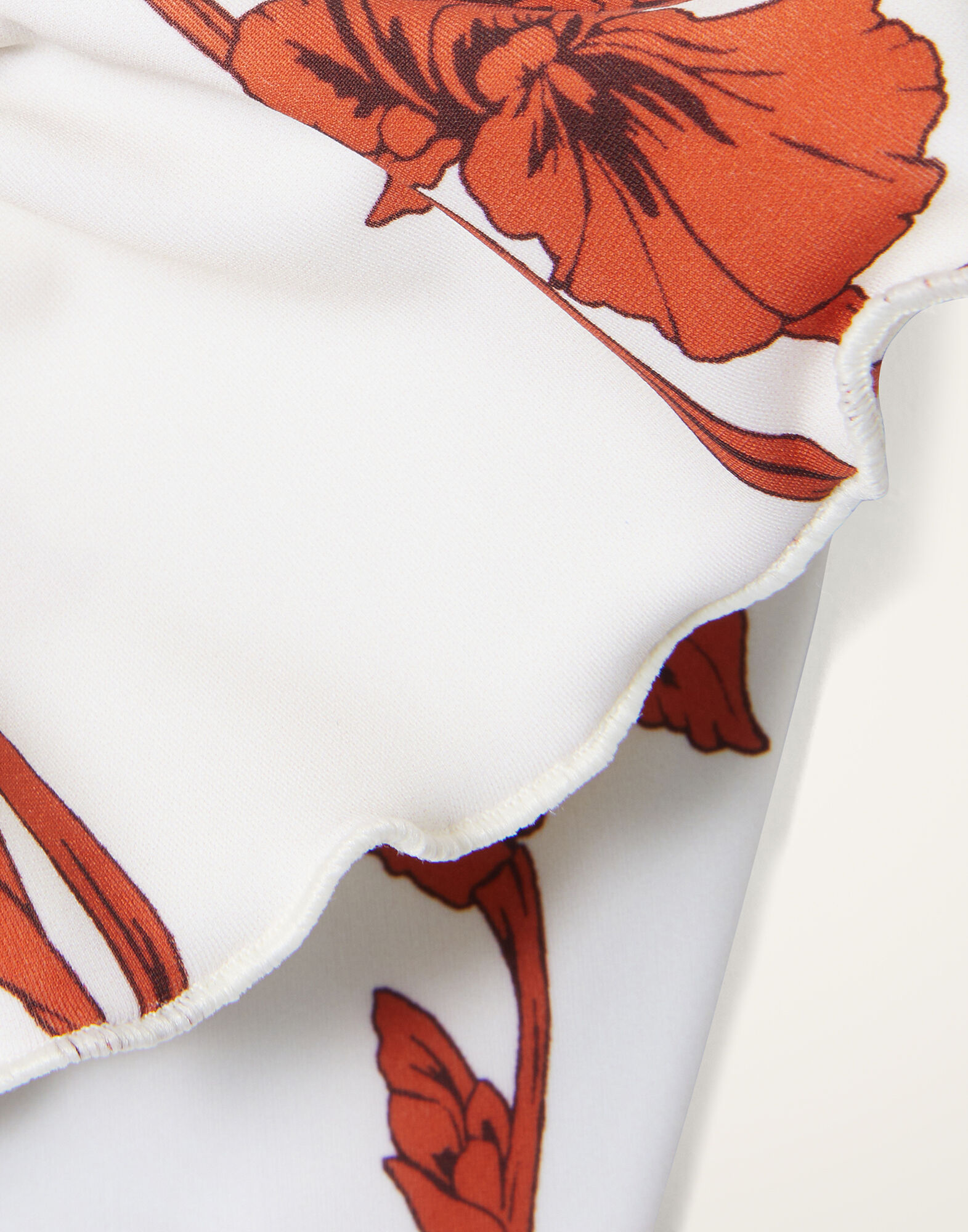 La DoubleJ Ruffle Bikini Top Mini Iris Dark Orange SWI0022LYC001IRS03OR03