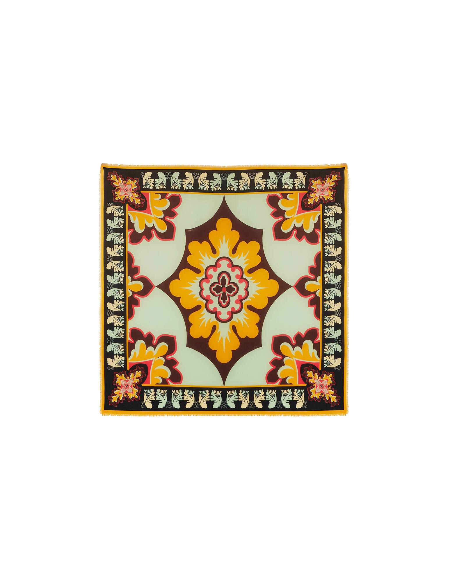 La DoubleJ Foulard 140 Palazzo Yellow SCA0060MOS001PAL05YE02