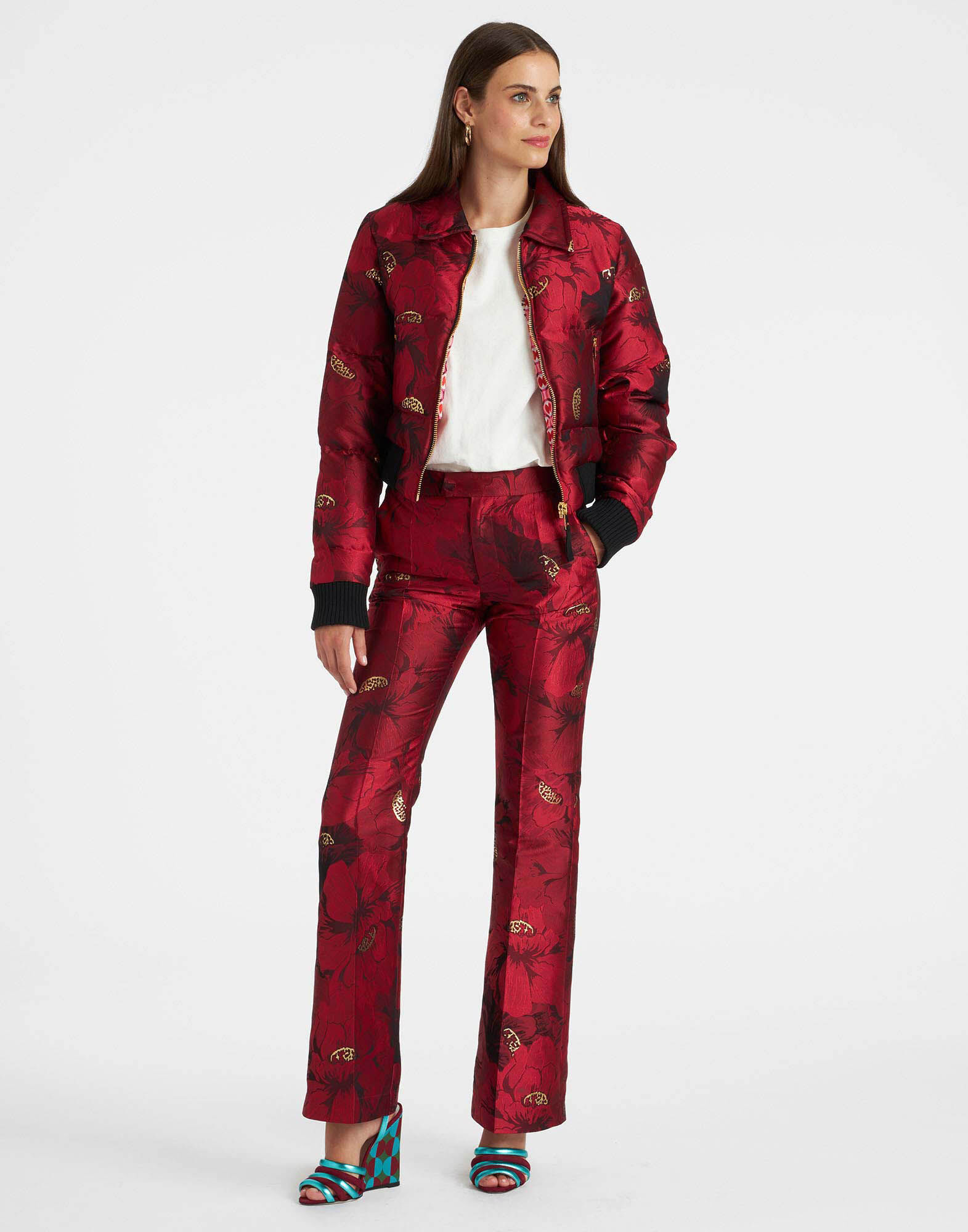 La DoubleJ La Comasca Puffer Bomber Ruby Red DOW0013JCQ062RUB01RE01