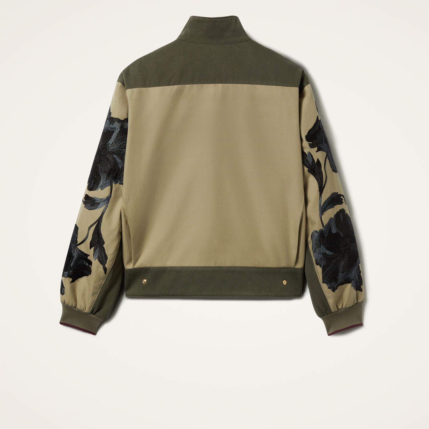 La Doublej Janis Puffer In Solid Camouflage Green