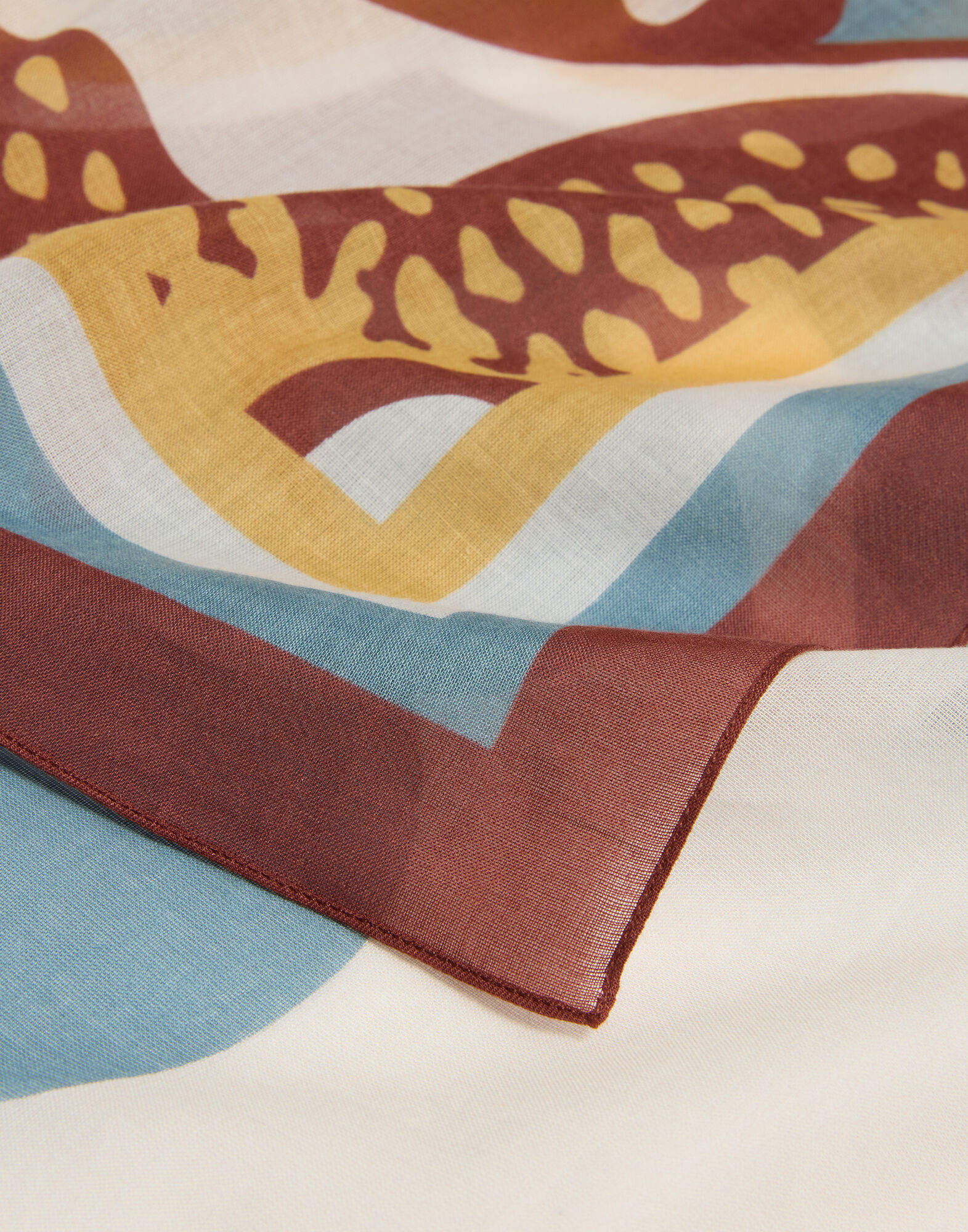 La DoubleJ Pareo Palazzo Plac&eacute;e Chocolate SCA0051COT021PAL08BR07