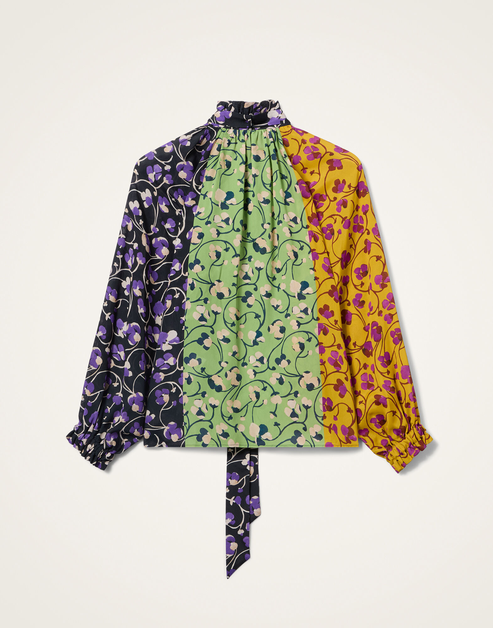 La DoubleJ Cerere Blouse Honeysuckle Tricolor Plac&eacute;e Yellow SHI0086VIS019HNY04YE02