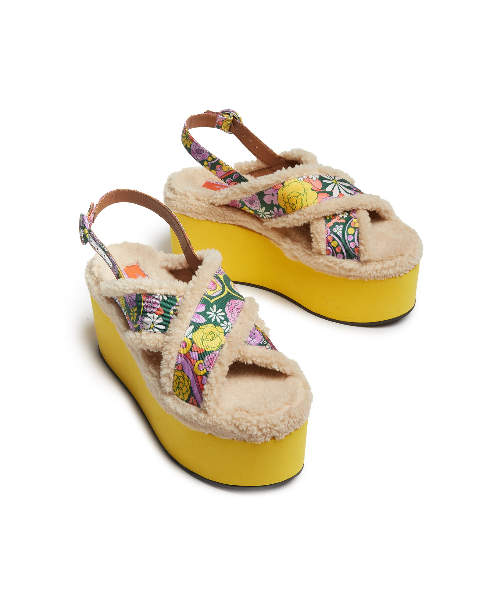 La DoubleJ Shearling Platforms Tripping SHO0029FOD001TRG0001