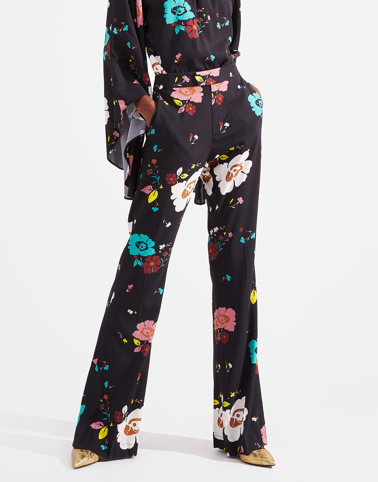LaDoubleJ Saturday Night Pants Giardino Nero TRO0030VIS001GIA0002