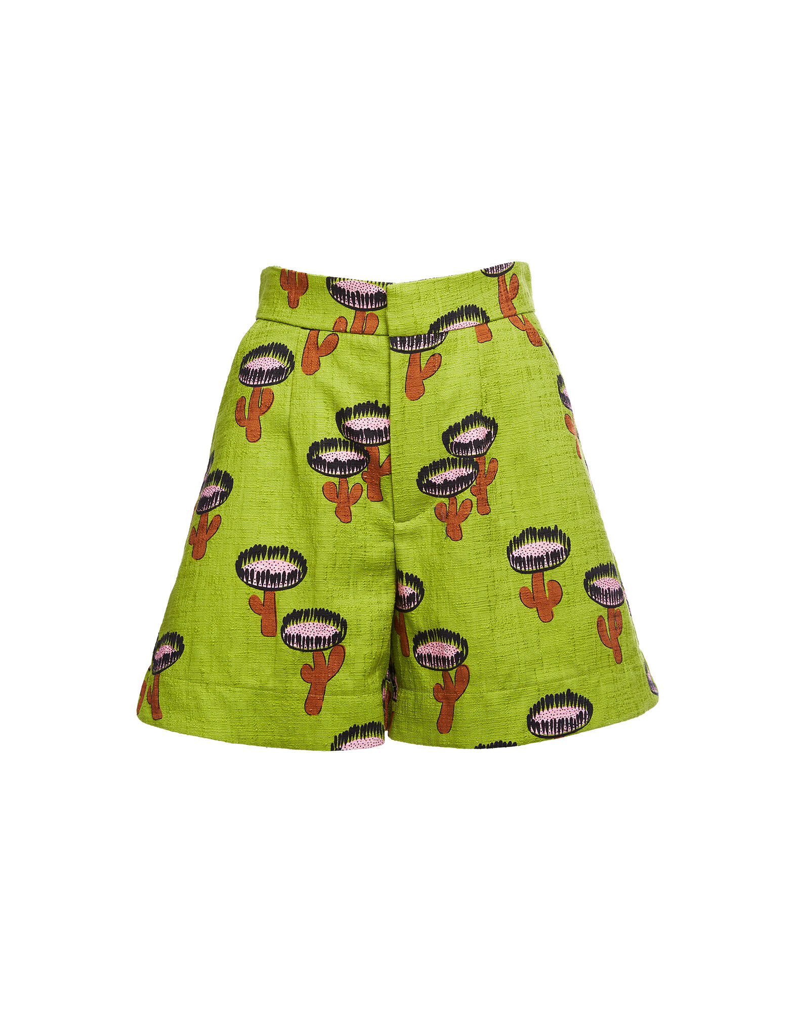 LaDoubleJ Good Butt Shorts Chirpy Cactus Verde TRO0010COT005CHI0002