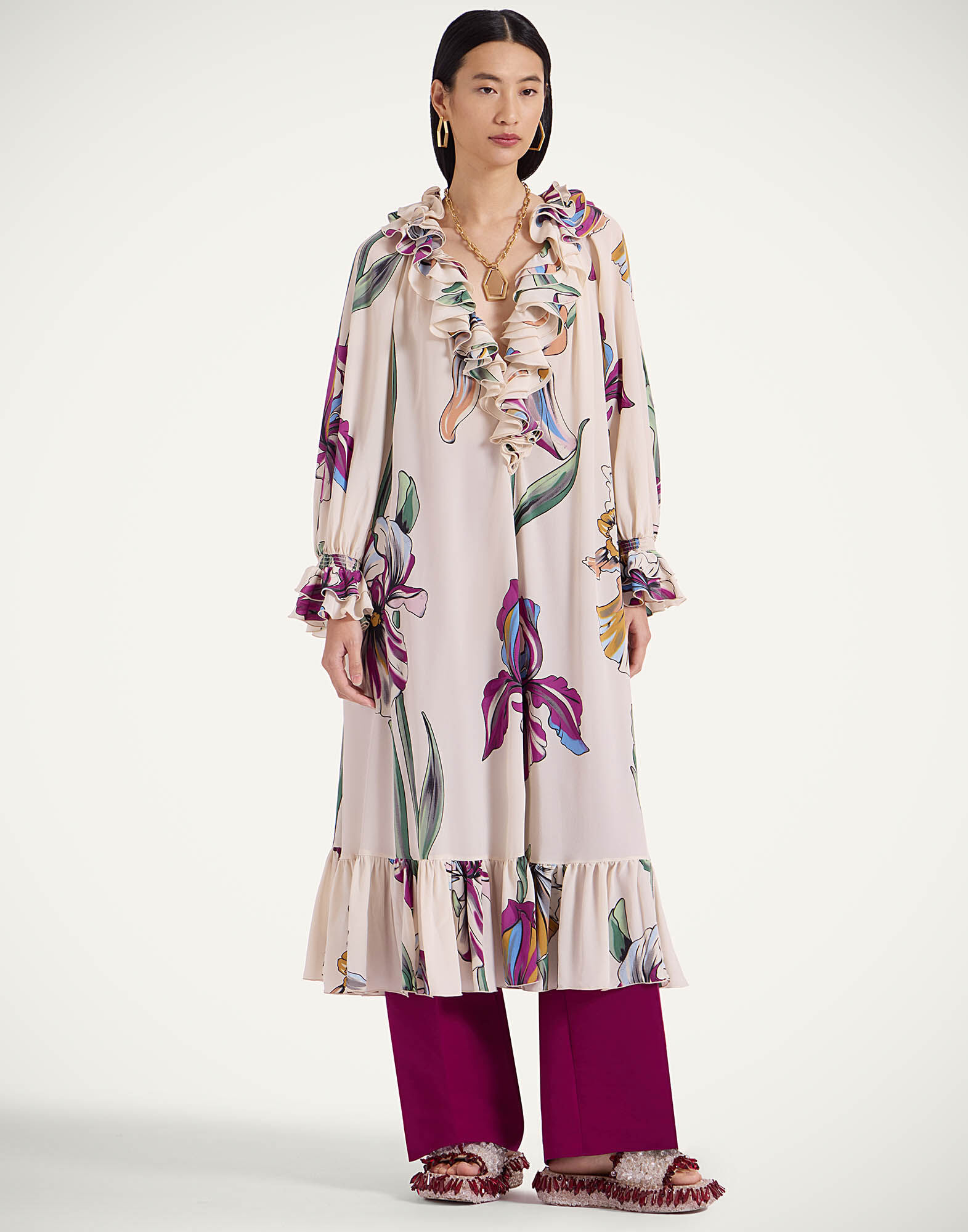 La DoubleJ Hey Jude! Dress Iris Ivory DRE0850CRE001IRS01WH04