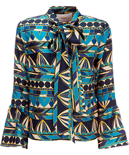 LaDoubleJ Happy Wrist Top Place Umbrellas Blu SHI0023SIL001OMB0003