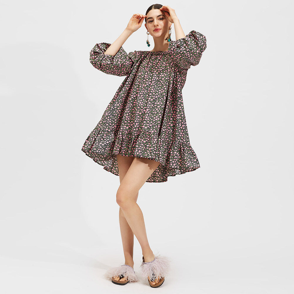 LaDoubleJ Short Paloma Dress Daisy DRE0162COT001DAI0001