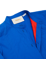 LaDoubleJ Maxi Shirt Dress Solid Blue DRE0047COT001BLU0001