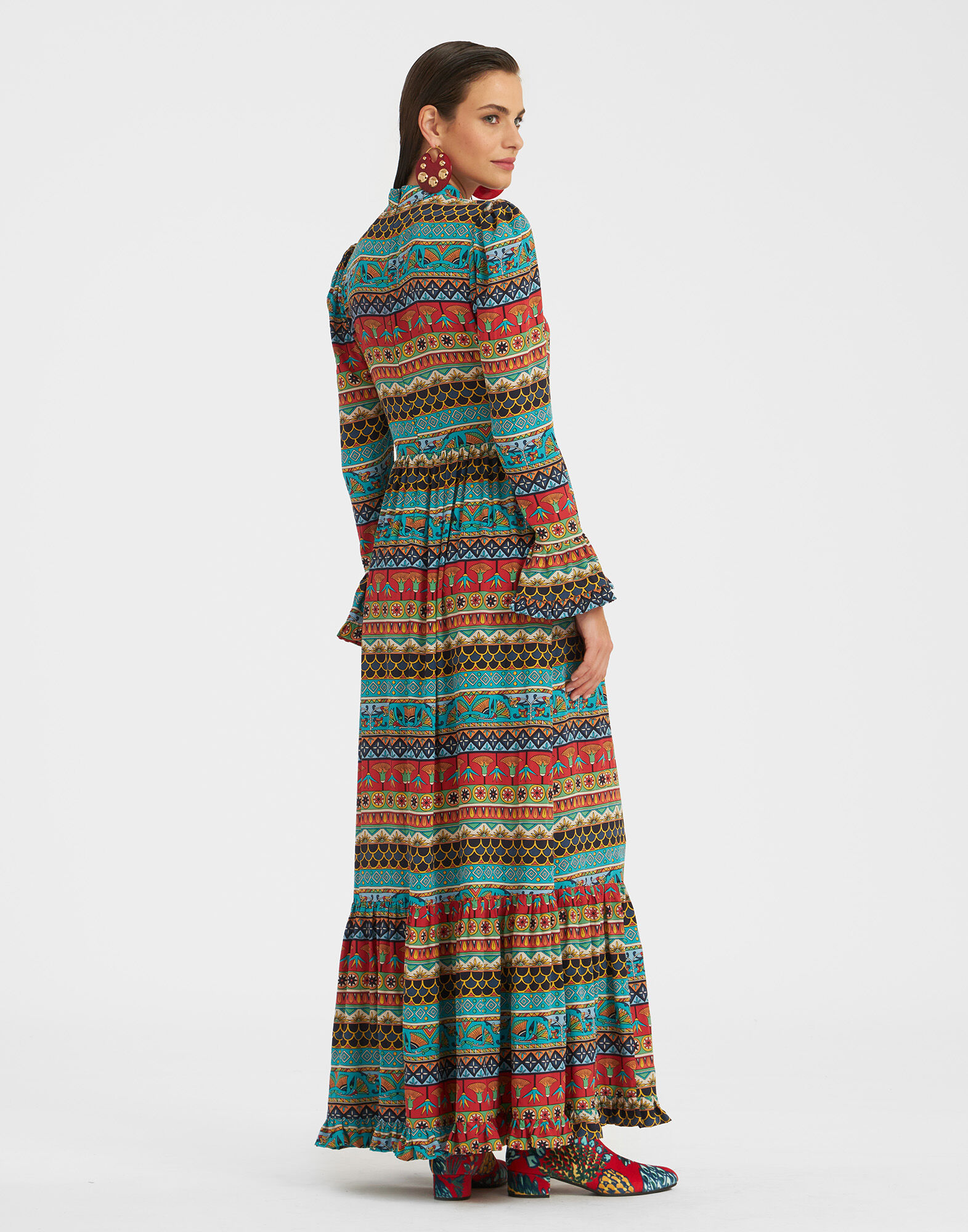 La DoubleJ Visconti Dress Giza Turquoise DRE0041CRE001GIZ01BU08