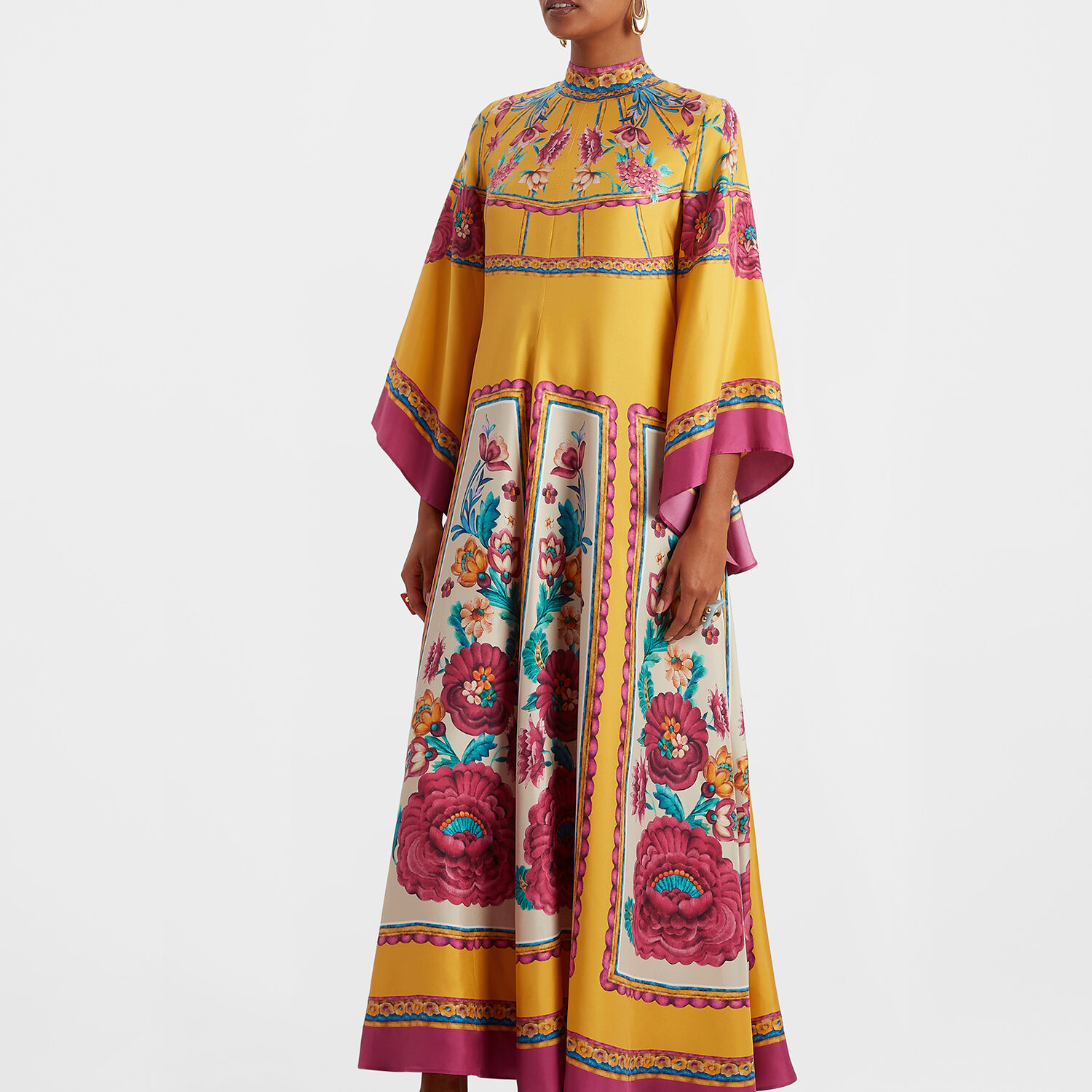 Shop La Doublej Magnifico Dress In Zodiac Placée Marigold