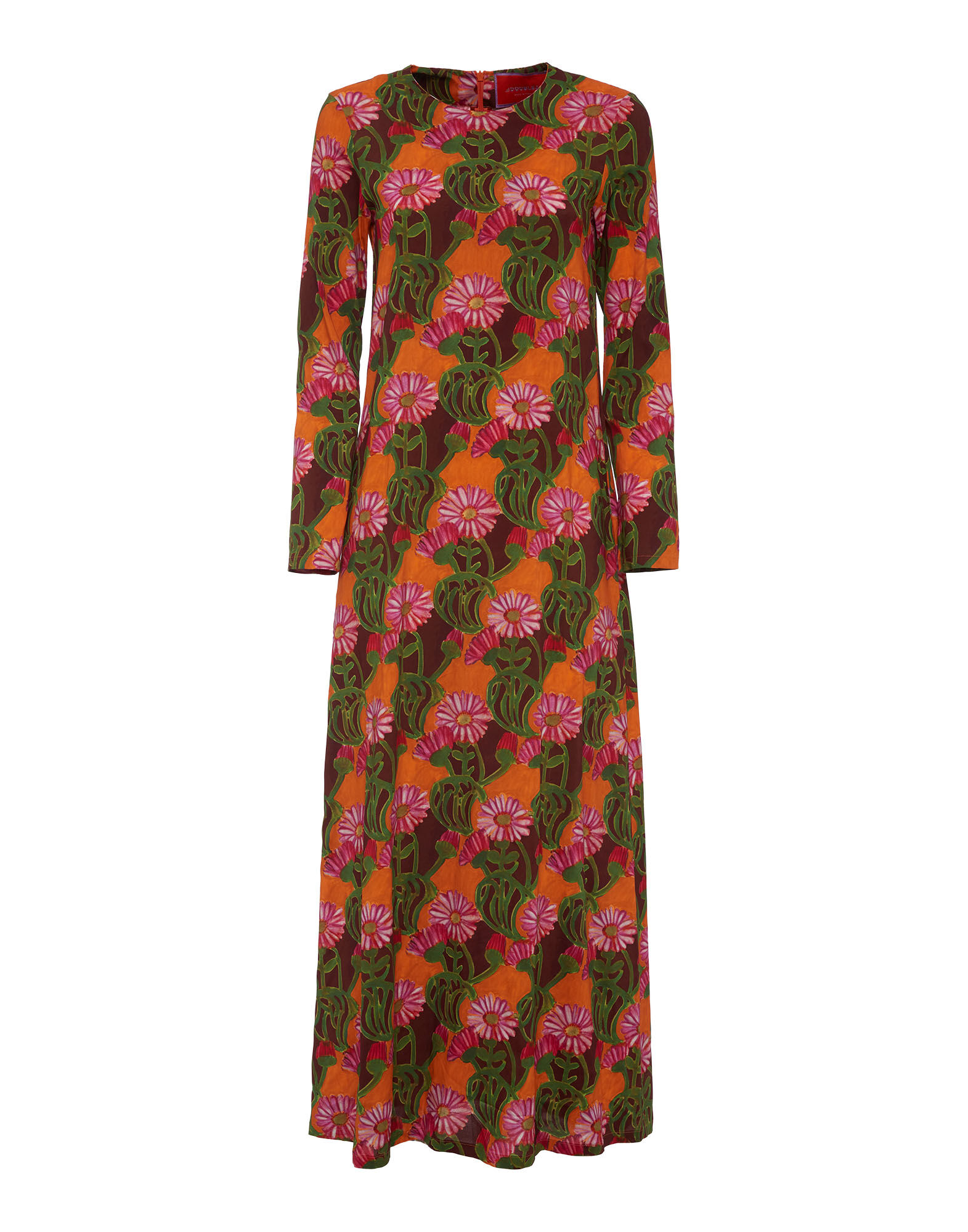 La DoubleJ Long Sleeve Swing Dress Orange Gerber DRE0184VIS001GER0002