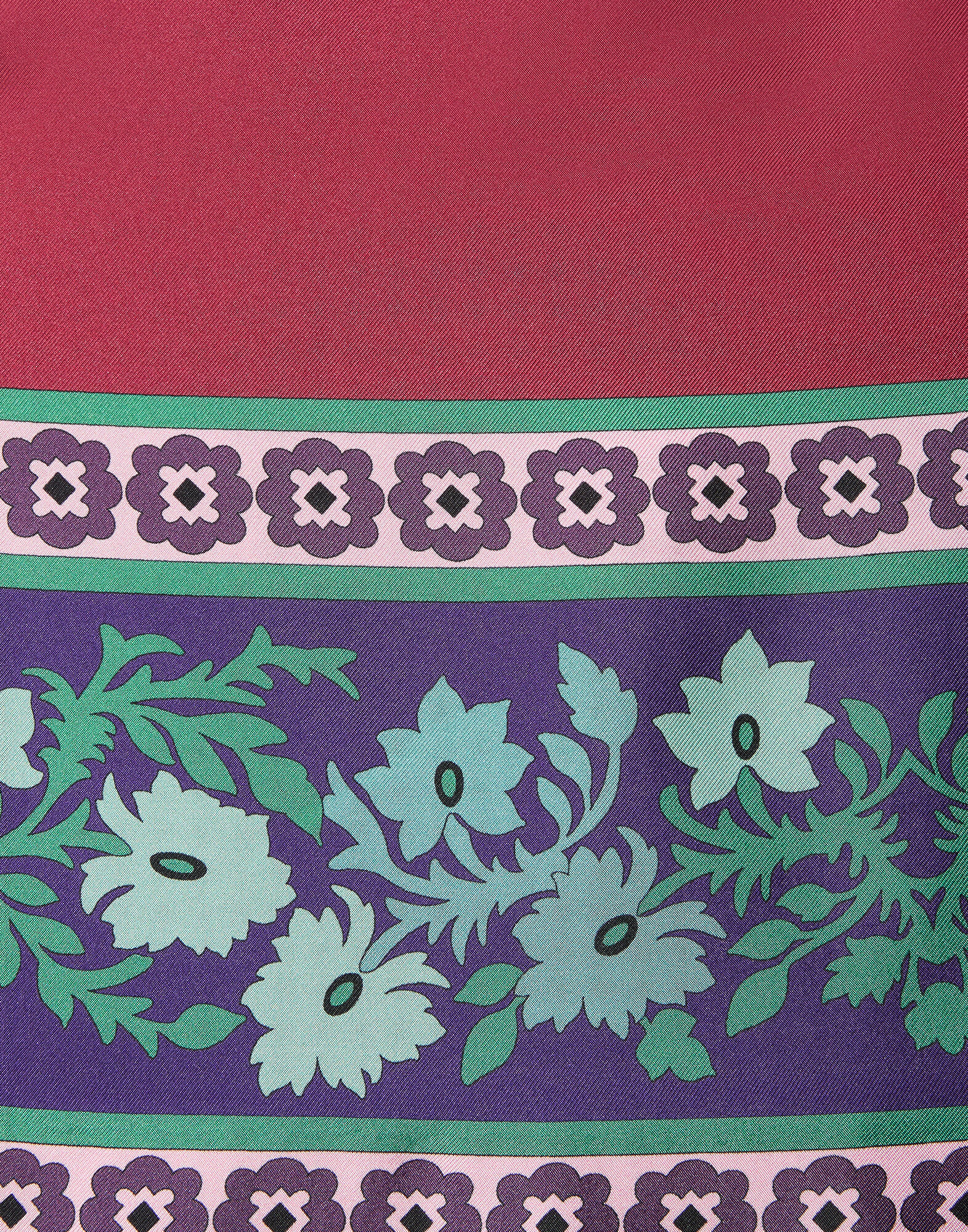 La DoubleJ Mini Foulard Skirt Regalia Plac&eacute;e Red SKI0092SIL006REG02RE01