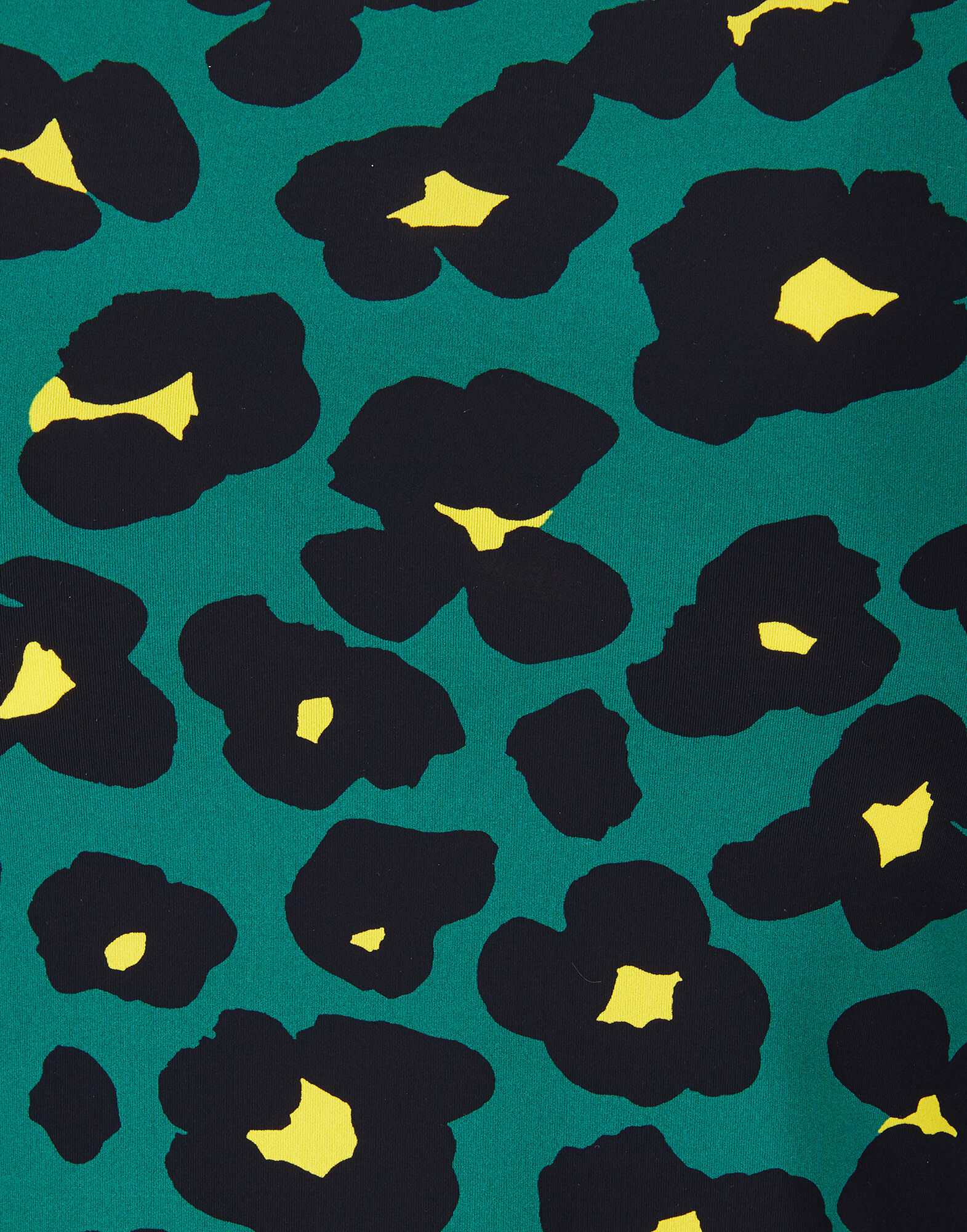 LaDoubleJ Turtleneck Flower Leopard Verde SHI0030JER005FLL0002