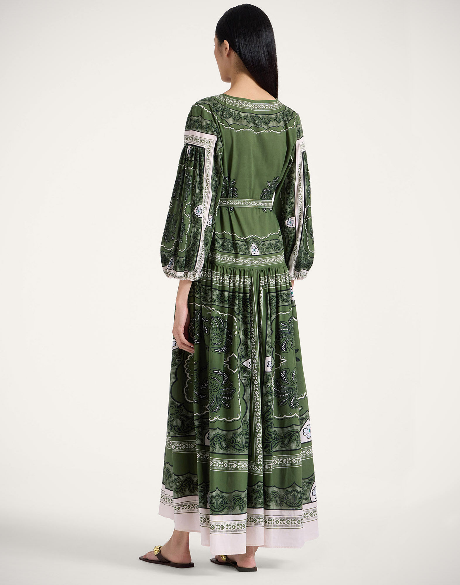 La DoubleJ Viviana Dress Mirage Plac&eacute;e Green DRE0716COT056AGE01GR02