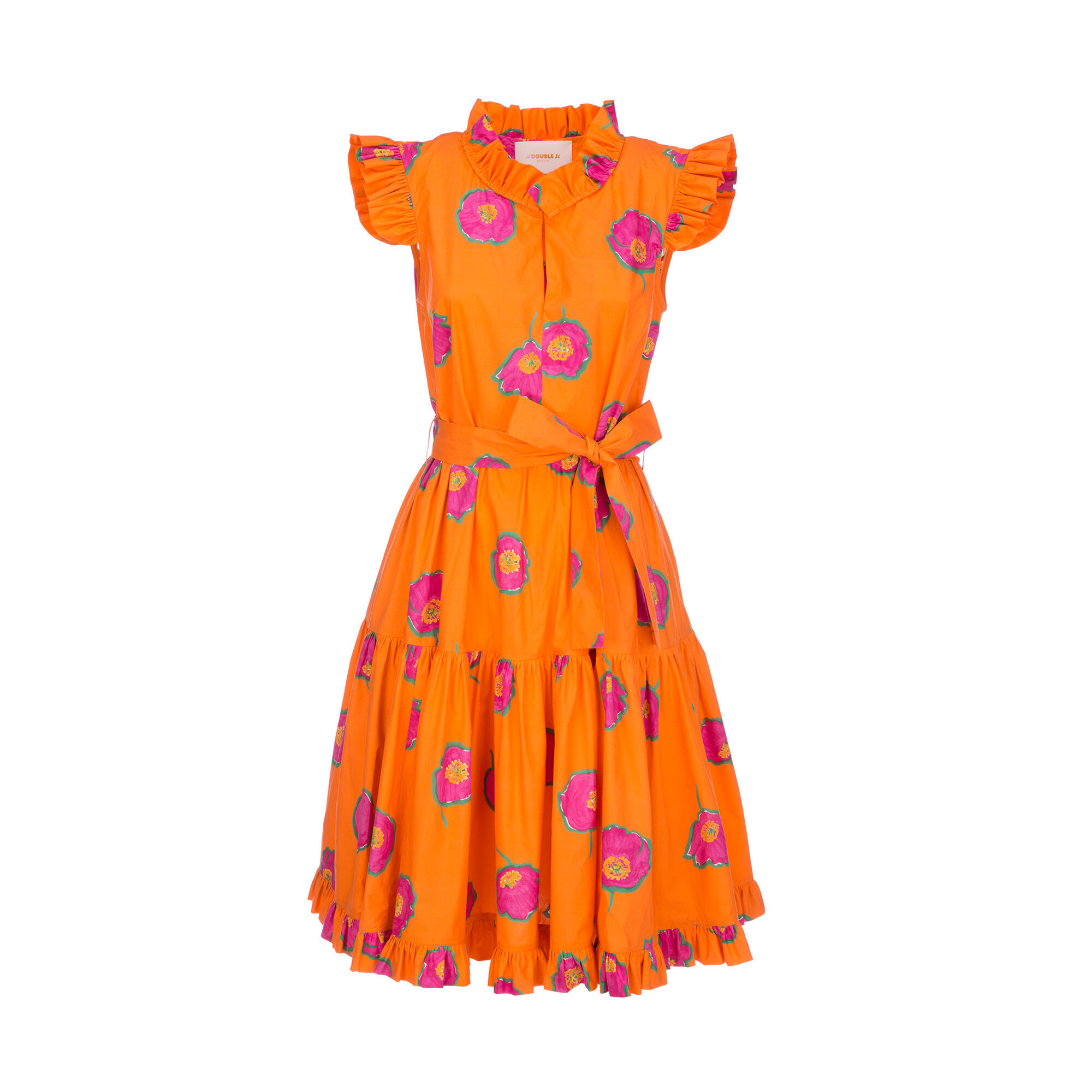 LaDoubleJ Short and Sassy Dress Papaveri Arancio DRE0003COT001PAP0002