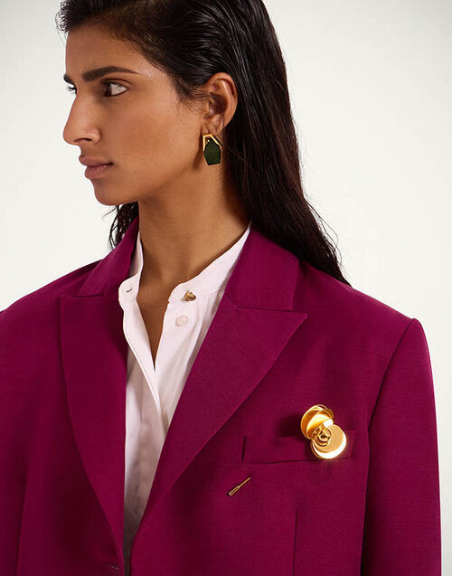 La DoubleJ Aura Pin 24k Gold Plate BCH0001BRA003SOLIDYE05