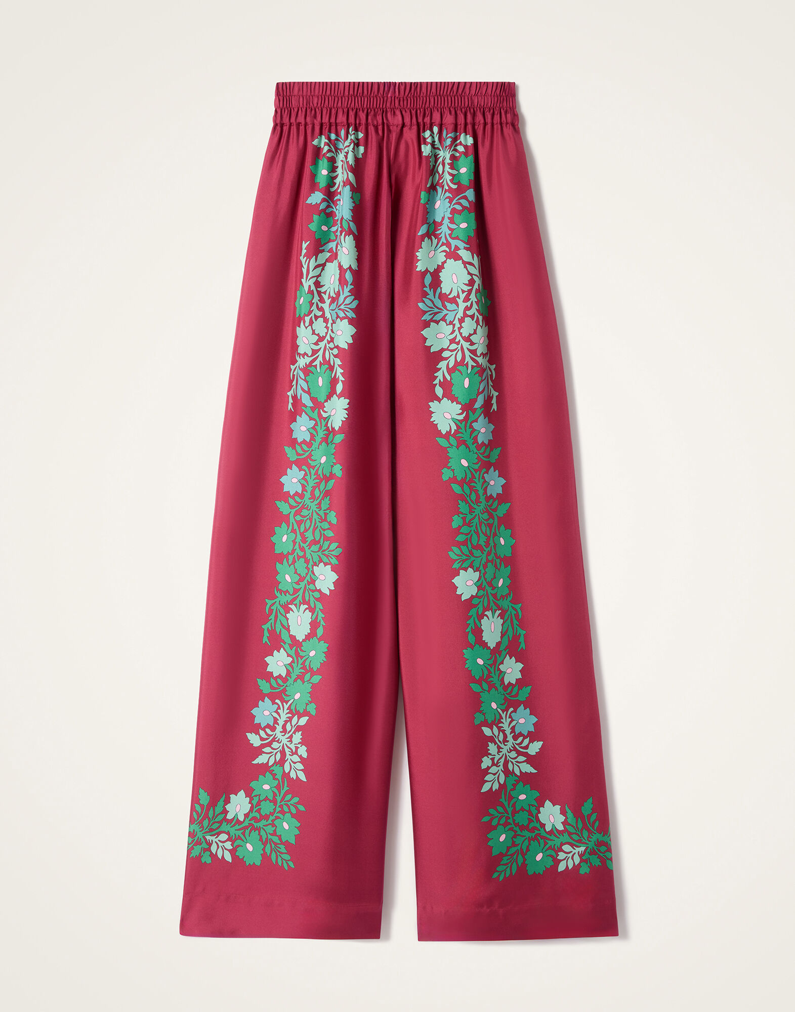 La DoubleJ Palazzo Pants Regalia Plac&eacute;e Red TRO0026SIL006REG02RE01