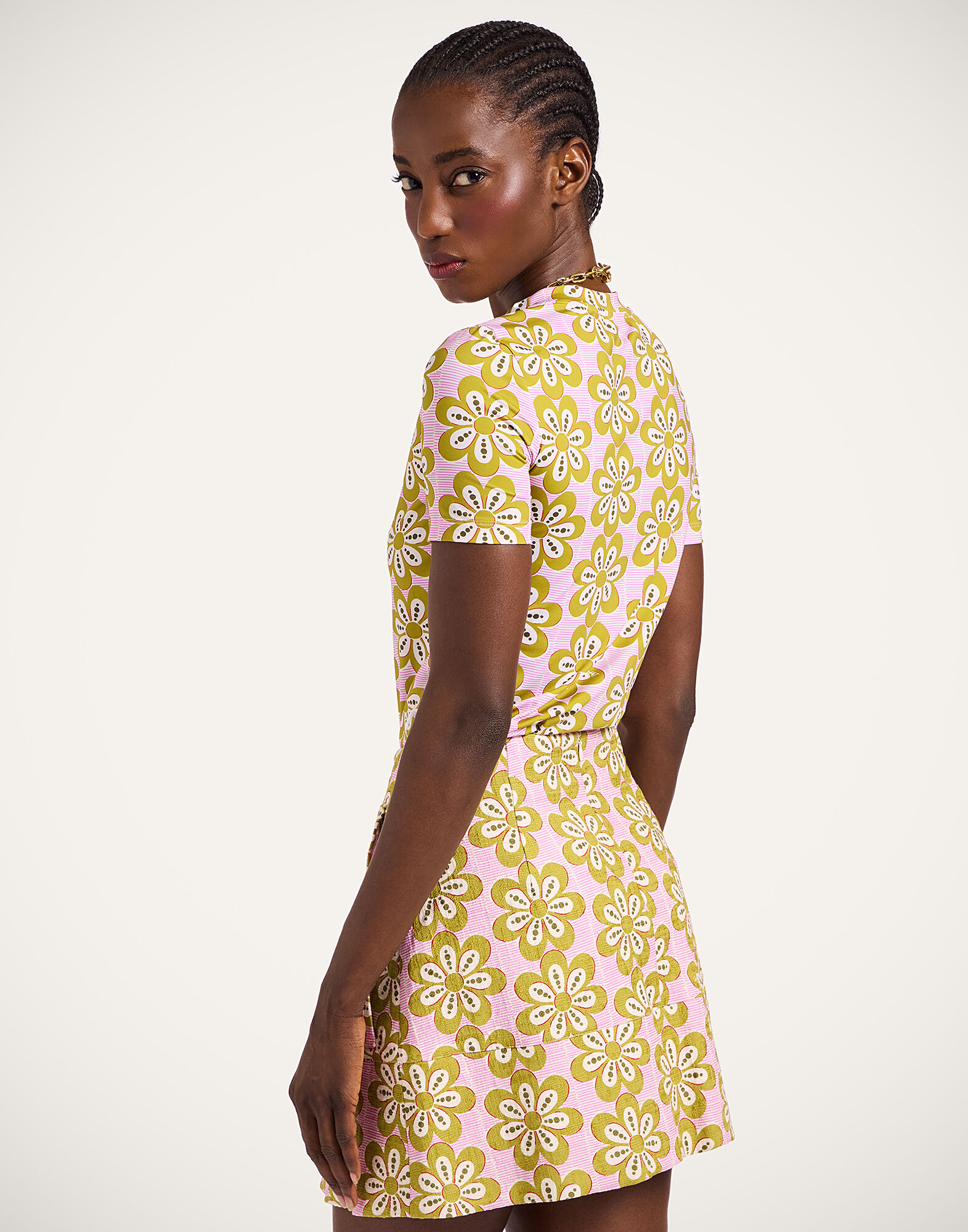 La DoubleJ Jazzercize T-Shirt Caper Pink TSH0010JER005CEP01PI01