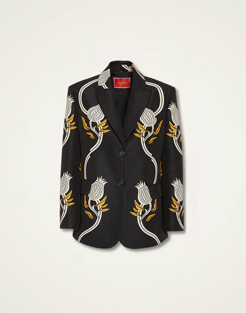 La DoubleJ Jones Jacket Melograno Black & White JAC0106CAD001MEL01BL03