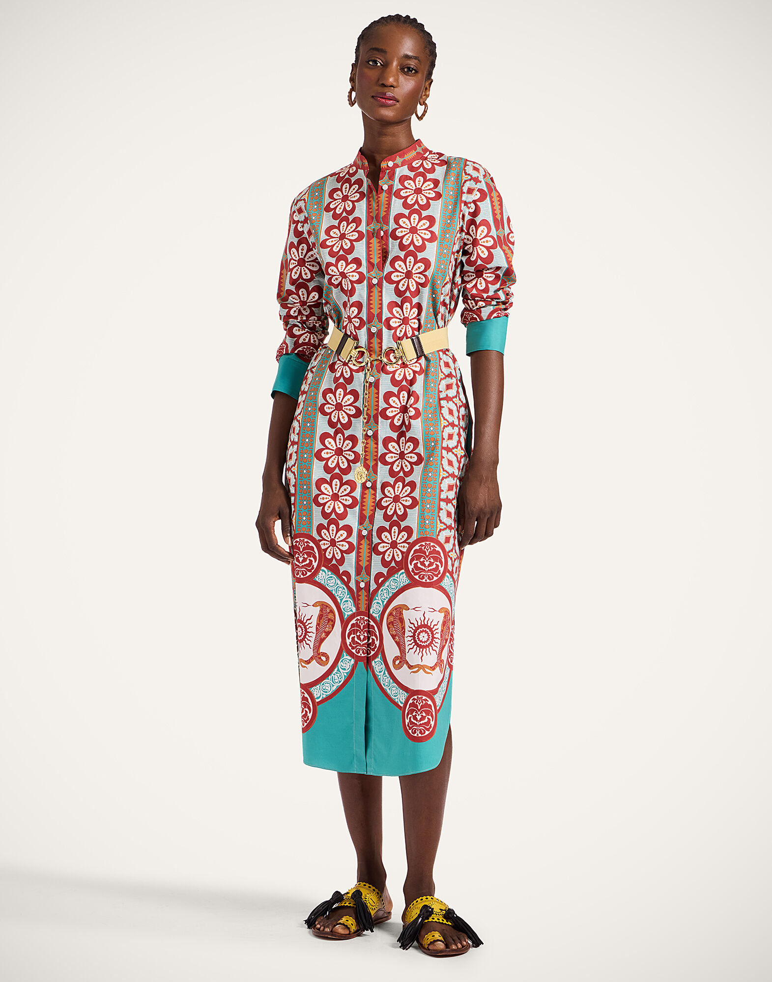 Sundowner Tunic in Pagoda Placée Rust for Women | La DoubleJ US