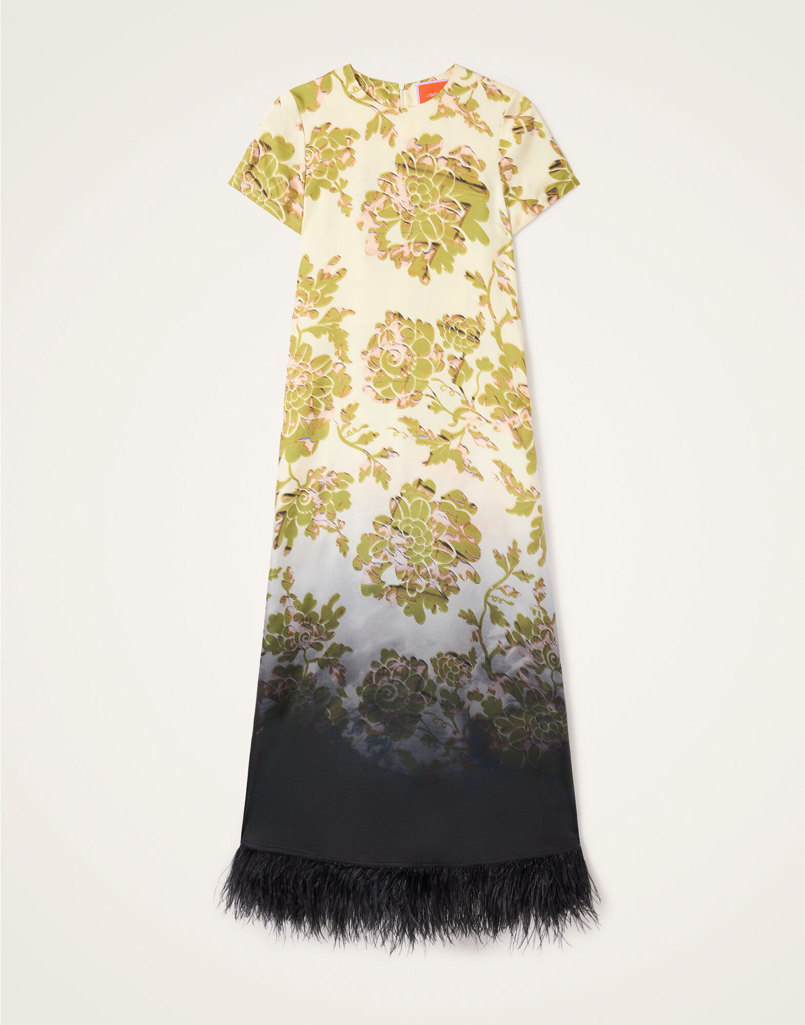 La DoubleJ Swing Dress Oasis Ombr&eacute; Plac&eacute;e Green & Black DRE0316SIL001OAO01GR02