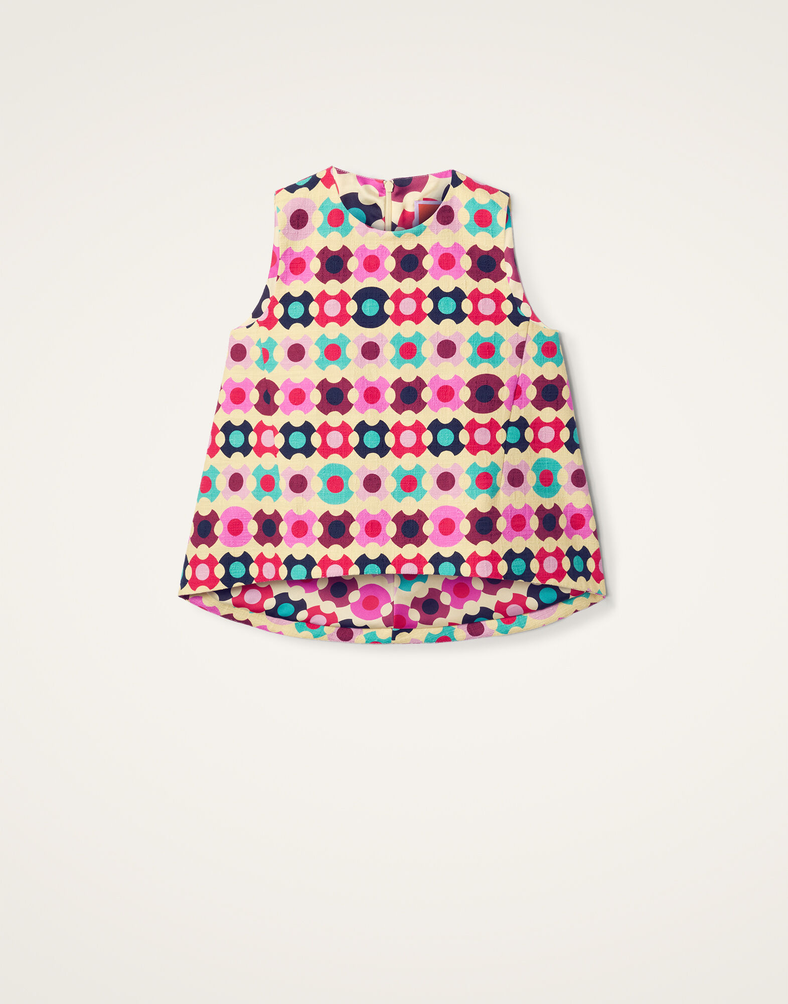 La DoubleJ La Scala Top Groovy Dot Giallo TOP0016COT005GRO0003