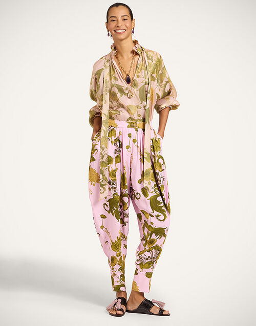 La DoubleJ Harem Pants Coven Pink TRO0216VIS034COV01PI01
