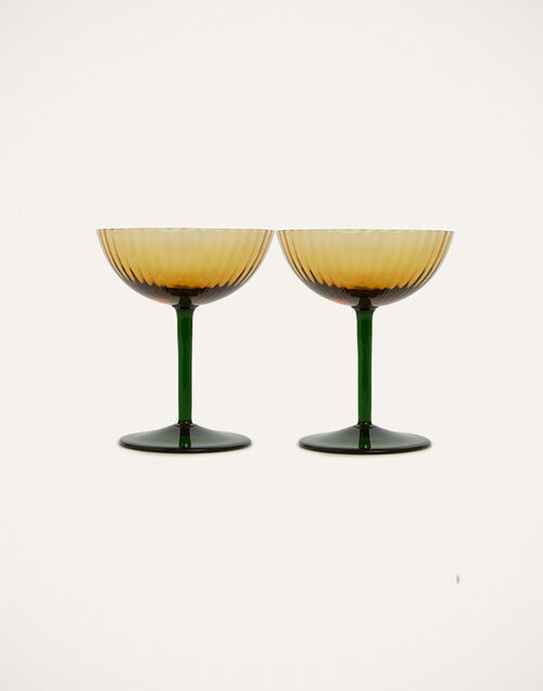 La DoubleJ Champagne Coupe Set of 2 Giallo GLA0012MUR001YEL0004