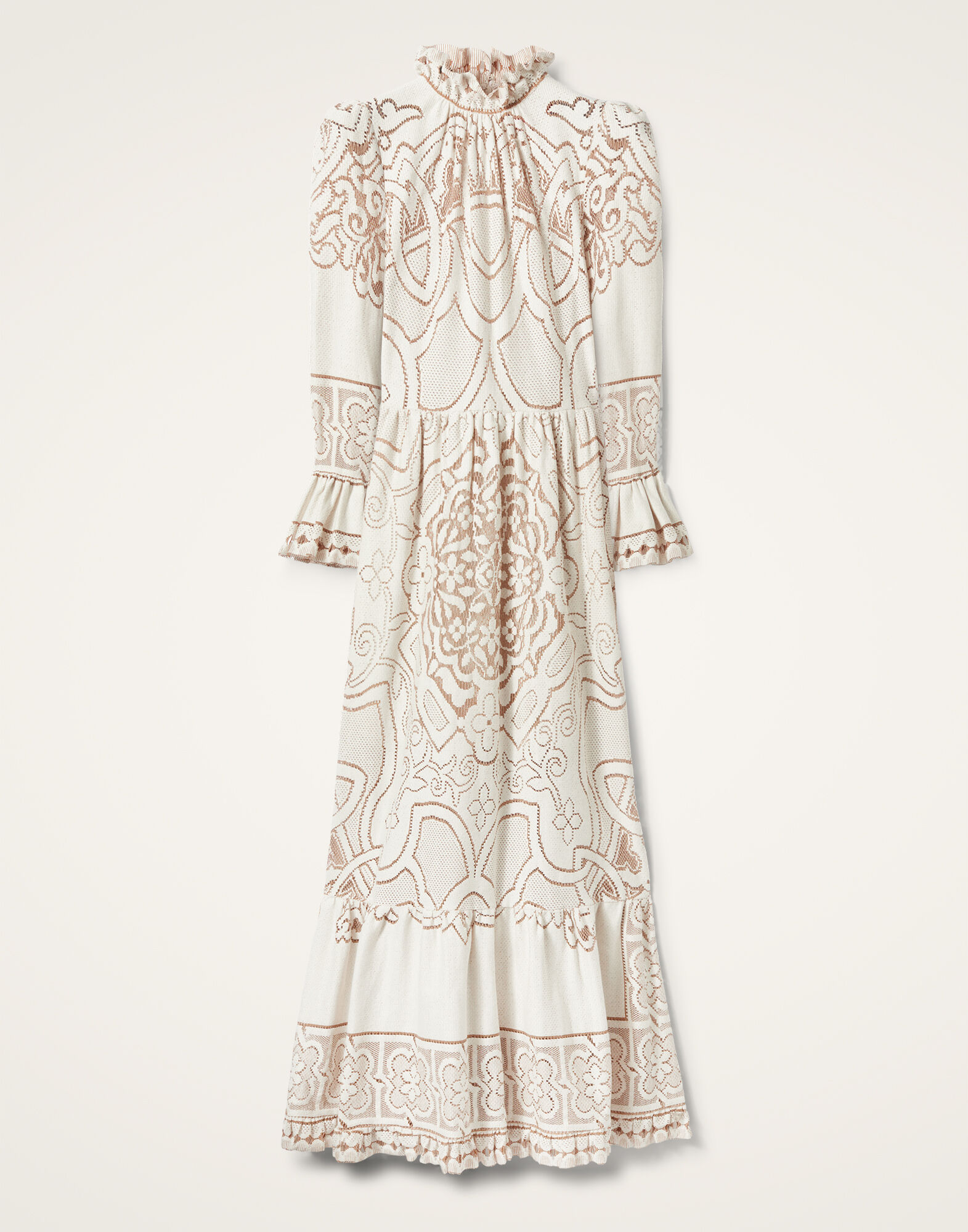 La DoubleJ Lacey Visconti Dress Solid White Smoke DRE0633EMB006SOLIDWH02