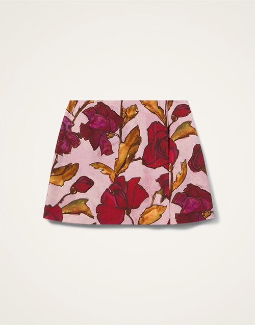 La DoubleJ Mini Foulard Skirt French Kiss Dusty Pink SKI0185SAB001FRK01PI10