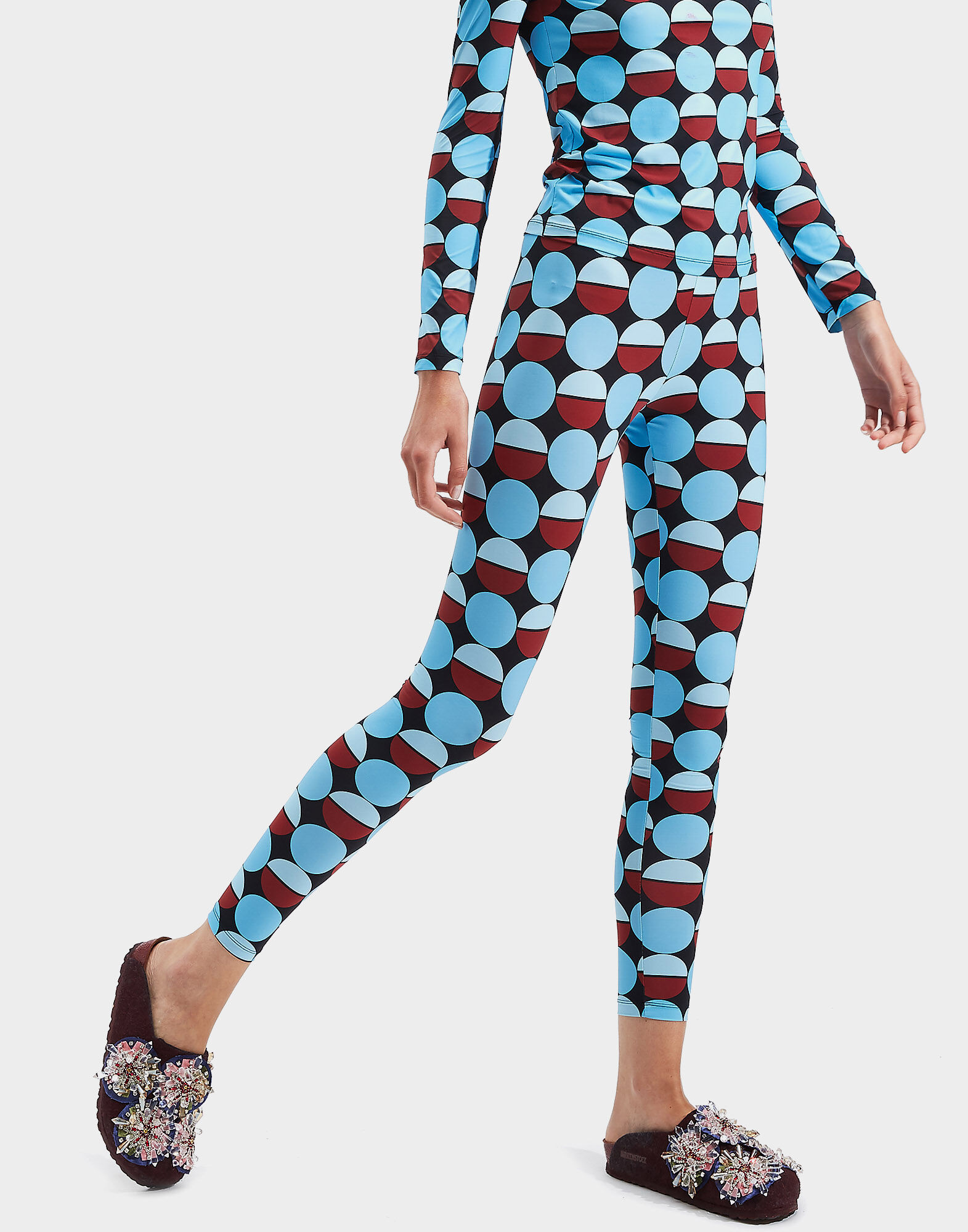LaDoubleJ Leggings Sfere Azzurro TRO0013JER005SFE0003