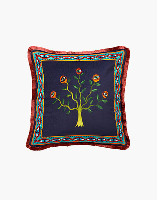 La DoubleJ Velvet Cushion (48X48) Eye Vines CUS0012VEL001HLE0012