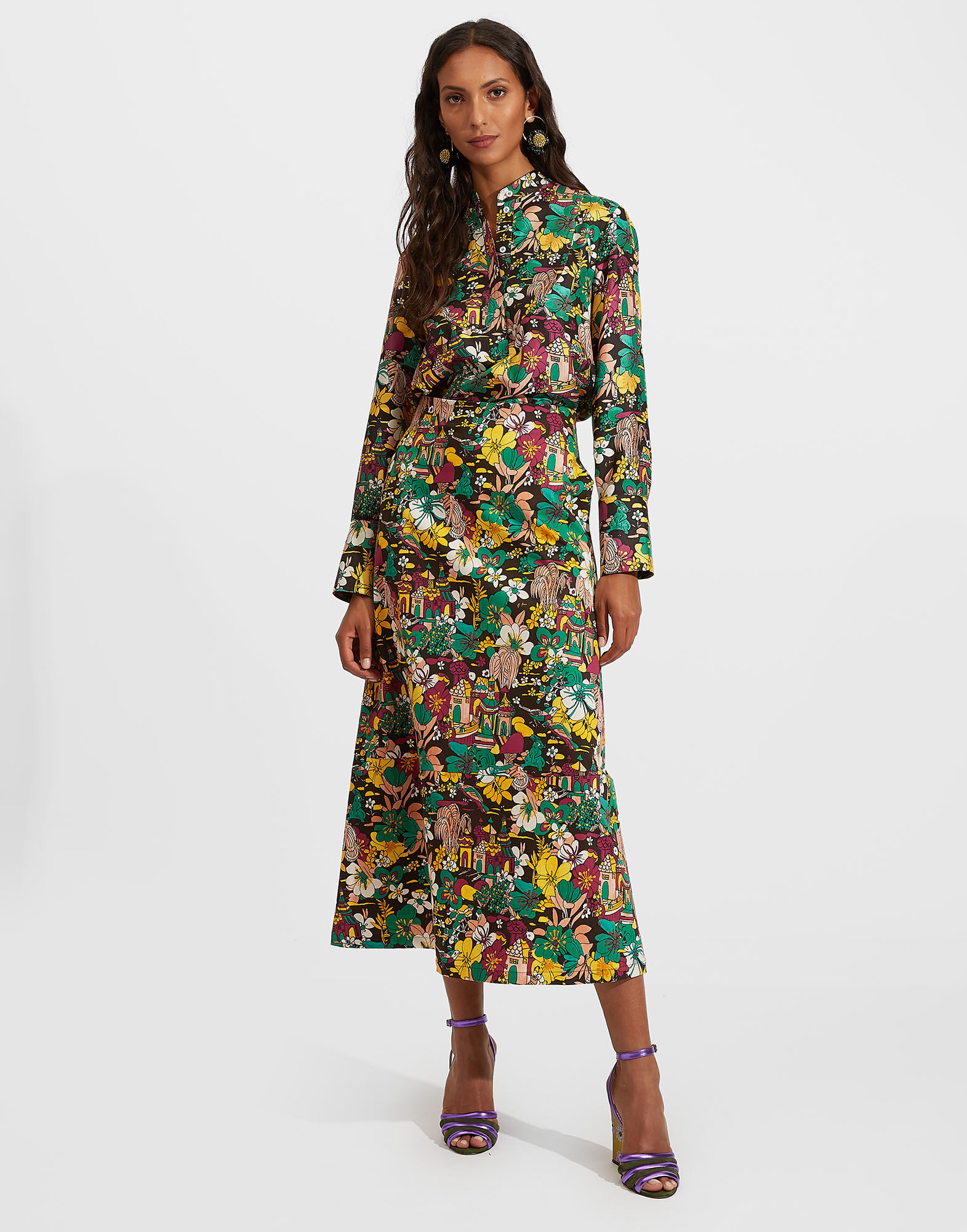 La DoubleJ Portofino Shirt Temples SHI0046SIL001TEM0001