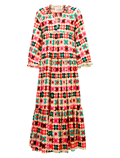 LaDoubleJ Dove Dress Groovy Dot Giallo DRE0248COT020GRO0003