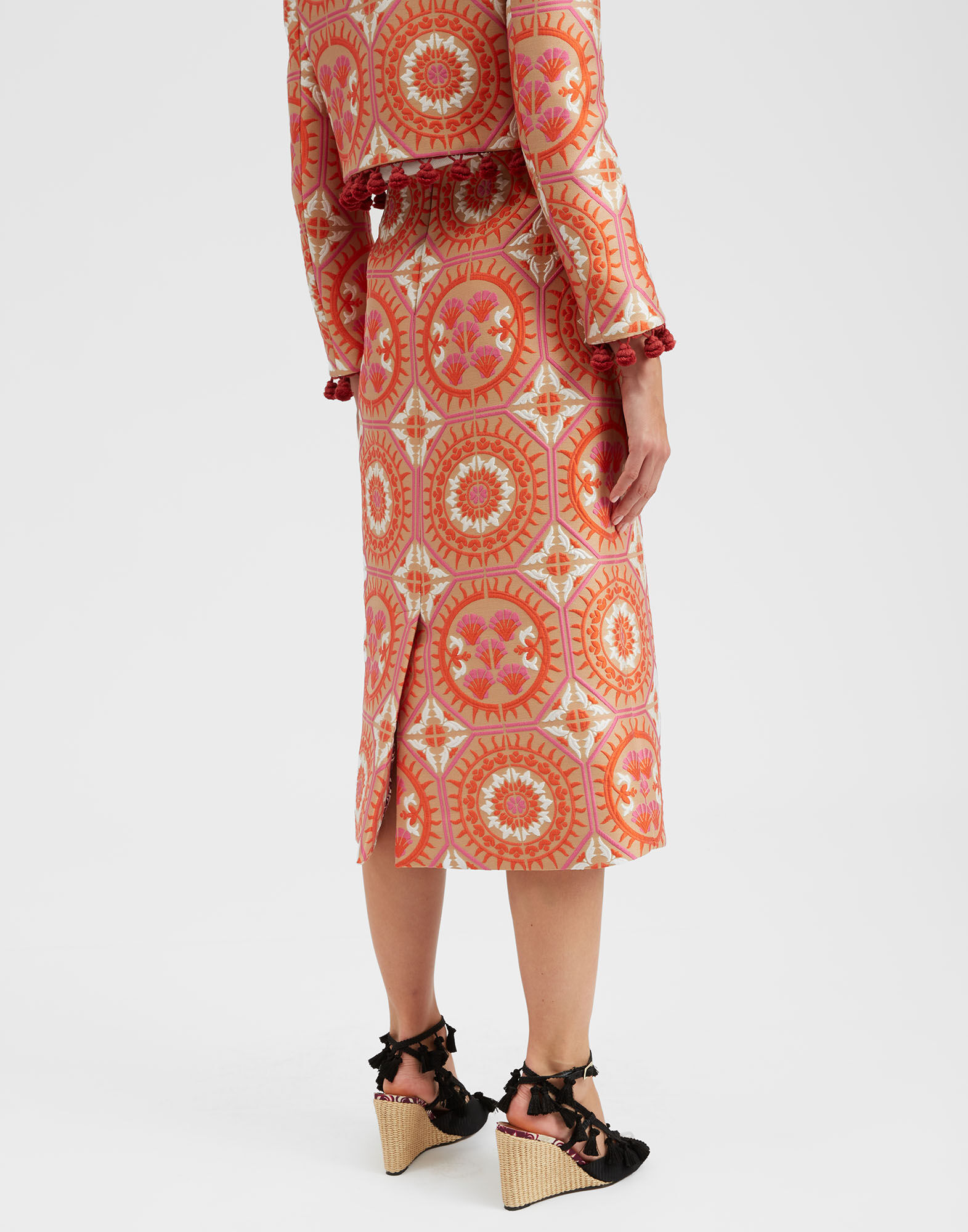 La DoubleJ Pencil Skirt Sun Orange SKI0011JCQ074SUN01OR02