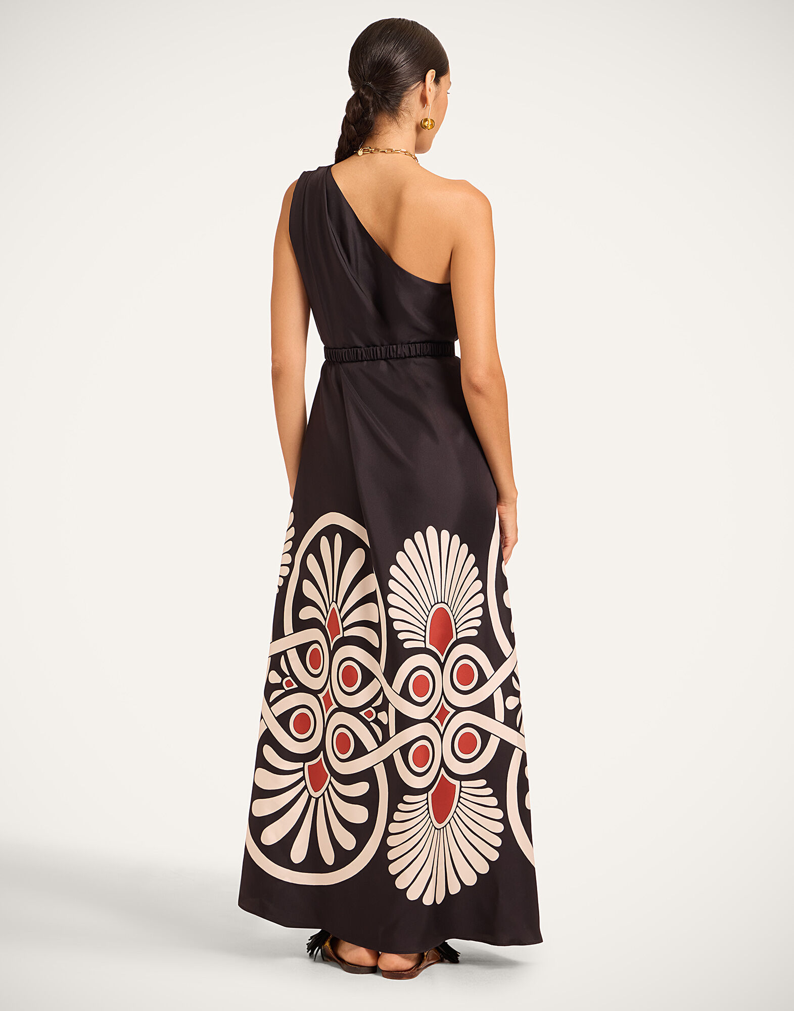 La DoubleJ Roy Dress Medallion Plac&eacute;e Black DRE0304SIL006MED01BL01