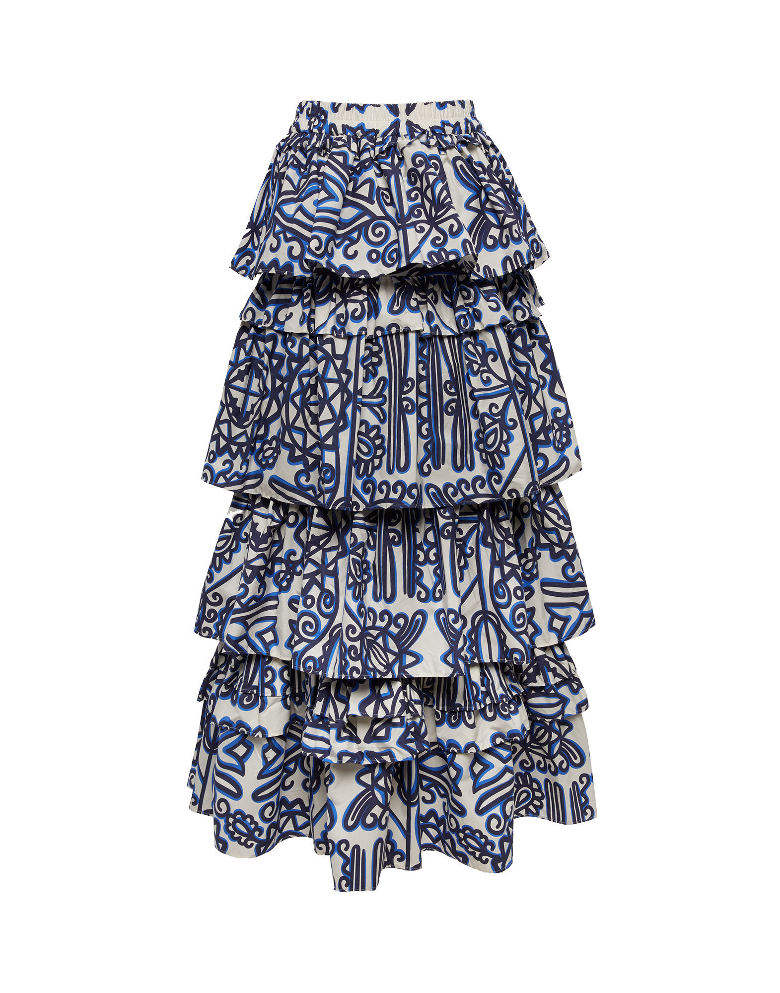 LaDoubleJ Dolce Skirt Parnaveg Blu SKI0052COT001PRN0002