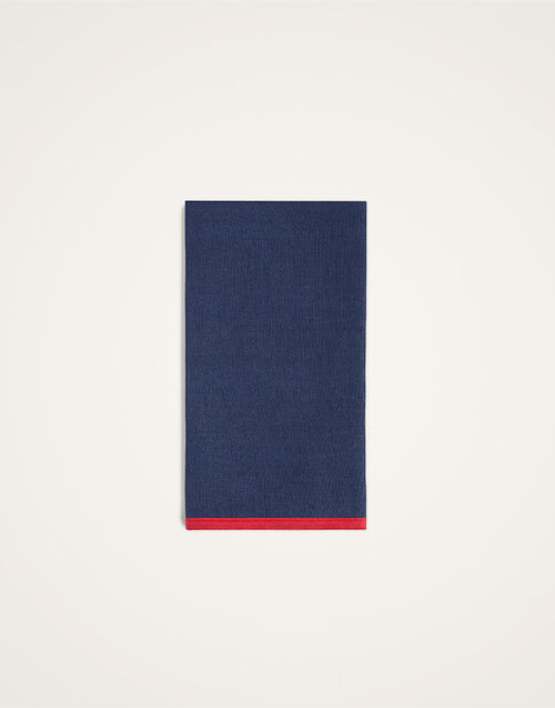 La DoubleJ Large Napkins Set of 2 Rainbow Midnight Blue NAP0010LIN017RAI44BU04