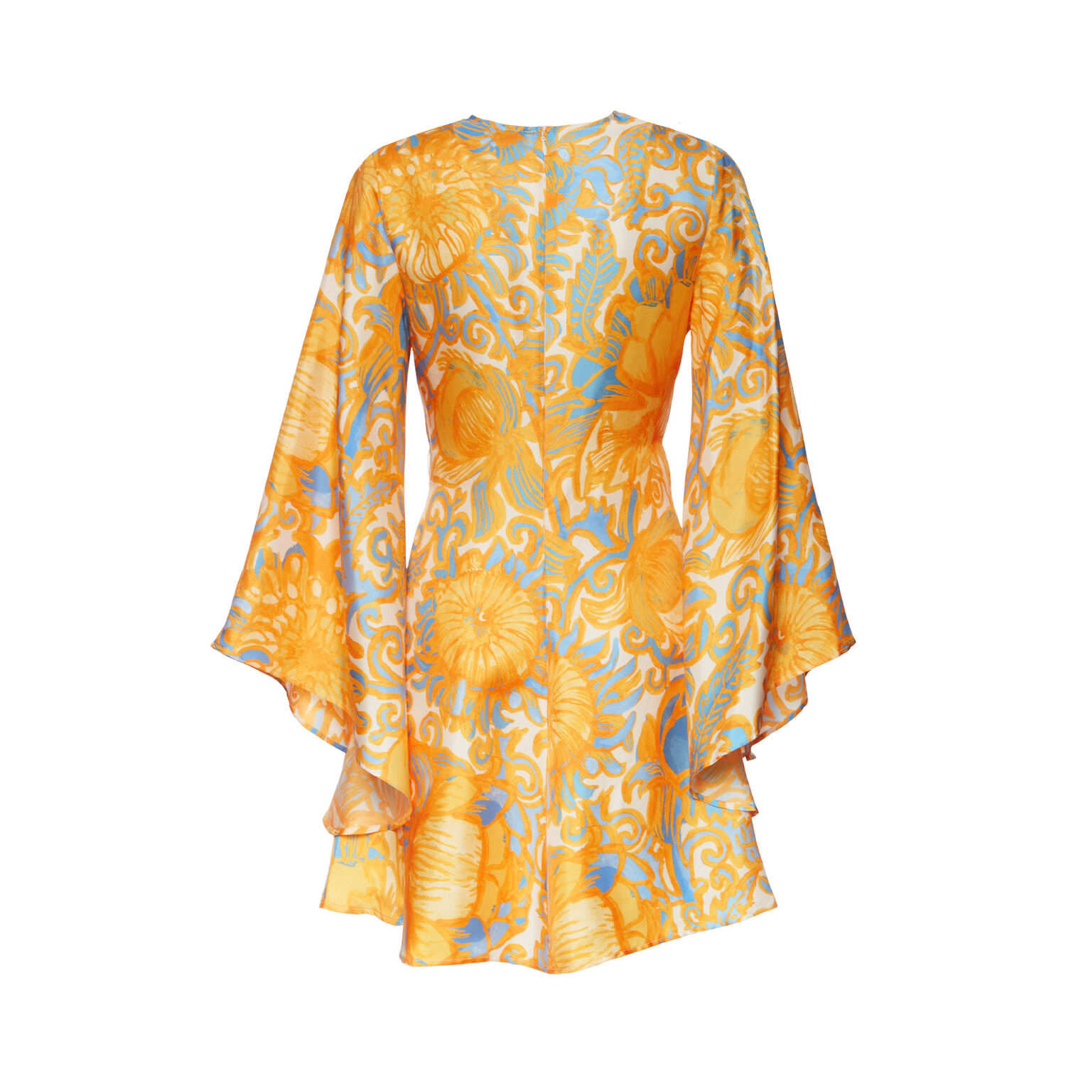 Shop La Doublej Mini Magnifico Dress In Anemone Orange