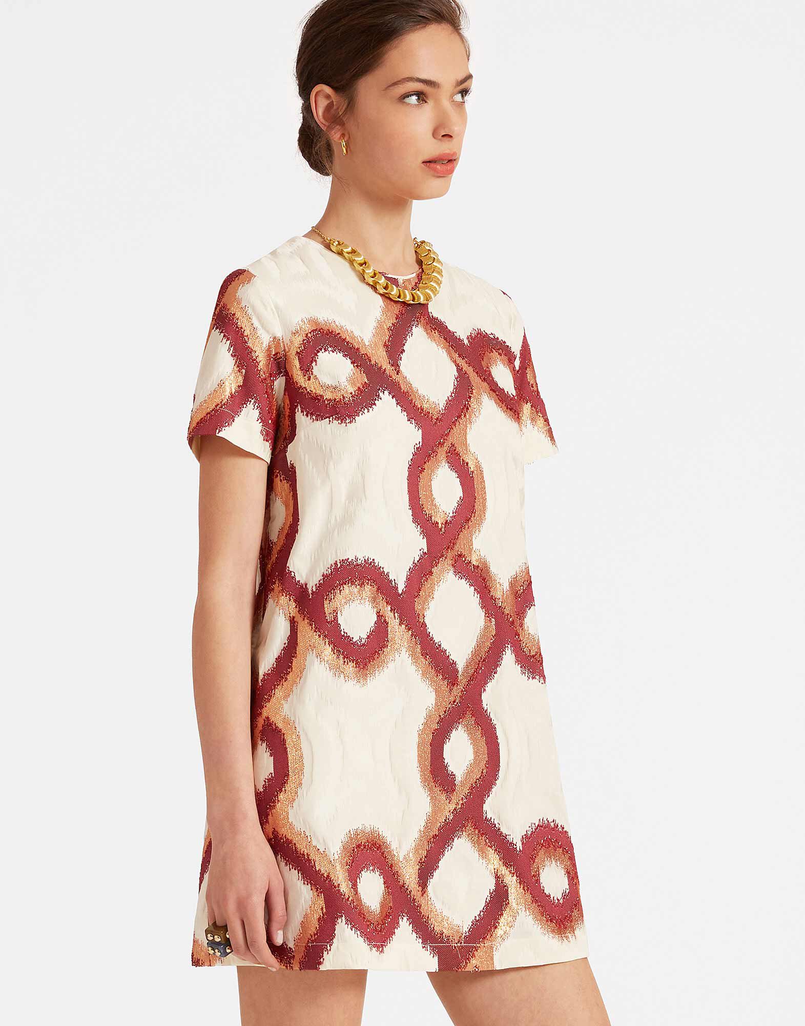 La DoubleJ Mini Swing Dress Tackle Burgundy DRE0658JCQ081TAC03RE02