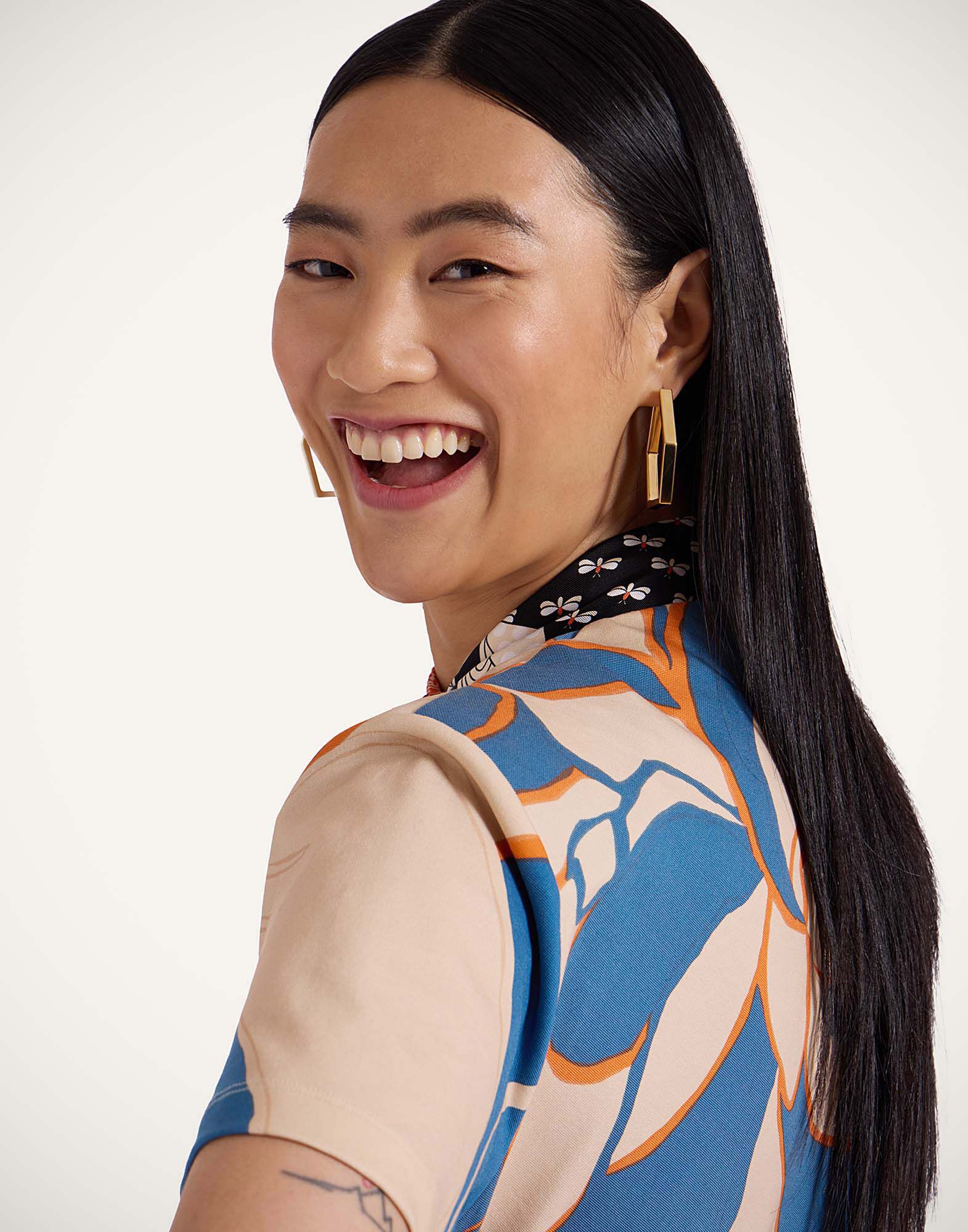 La DoubleJ Lela Dress Dea Dahlia Blue Petrol DRE0843JER043MGN01BU05