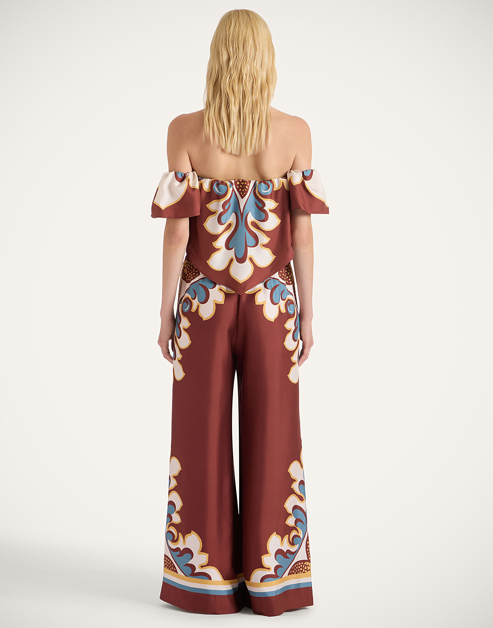 La DoubleJ Palazzo Pants Palazzo Plac&eacute;e Chocolate TRO0026SIL006PAL08BR07