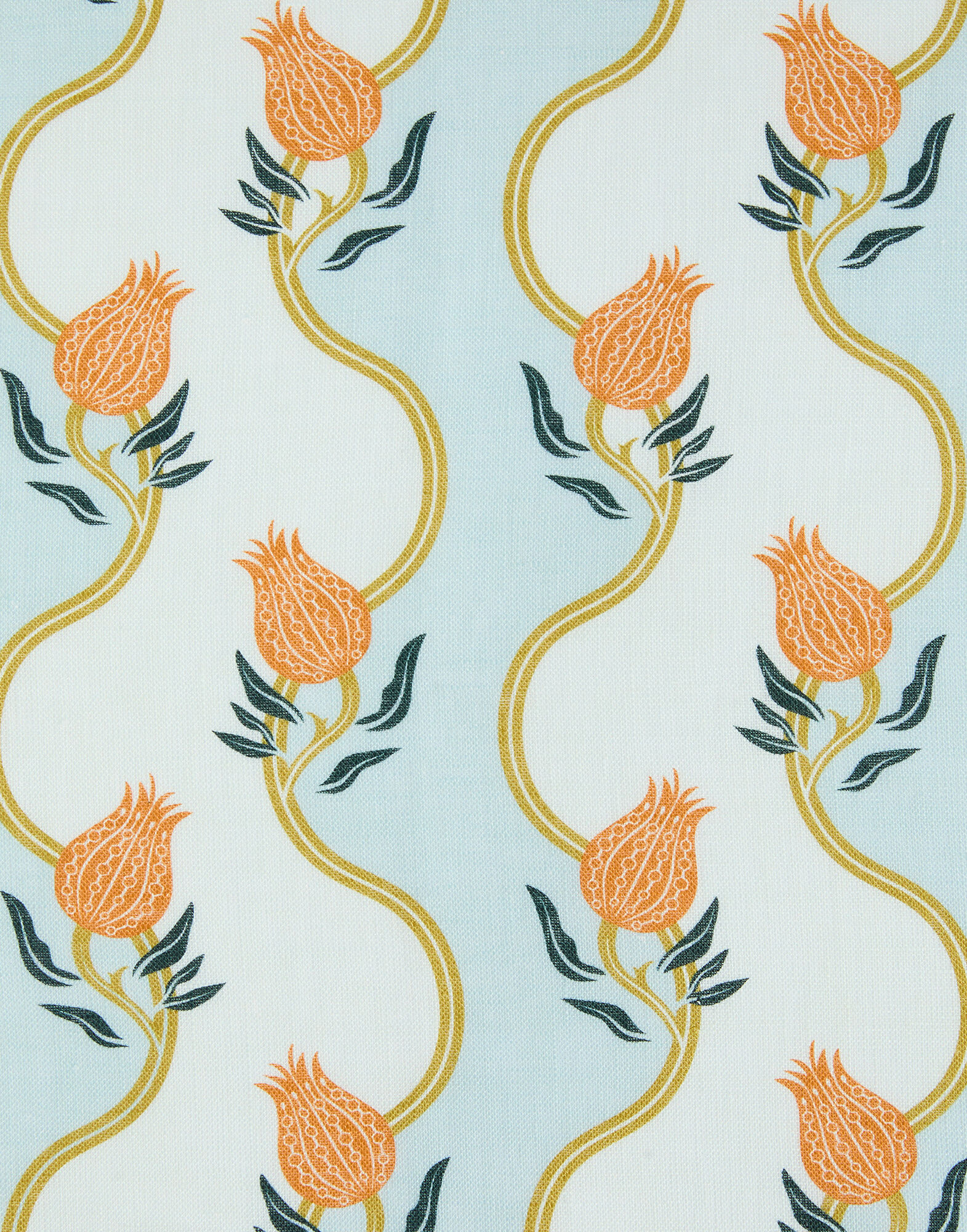La DoubleJ Large Napkins Set of 2 Melograno Plac&eacute;e Light Blue NAP0017LIN015MEL04BU01